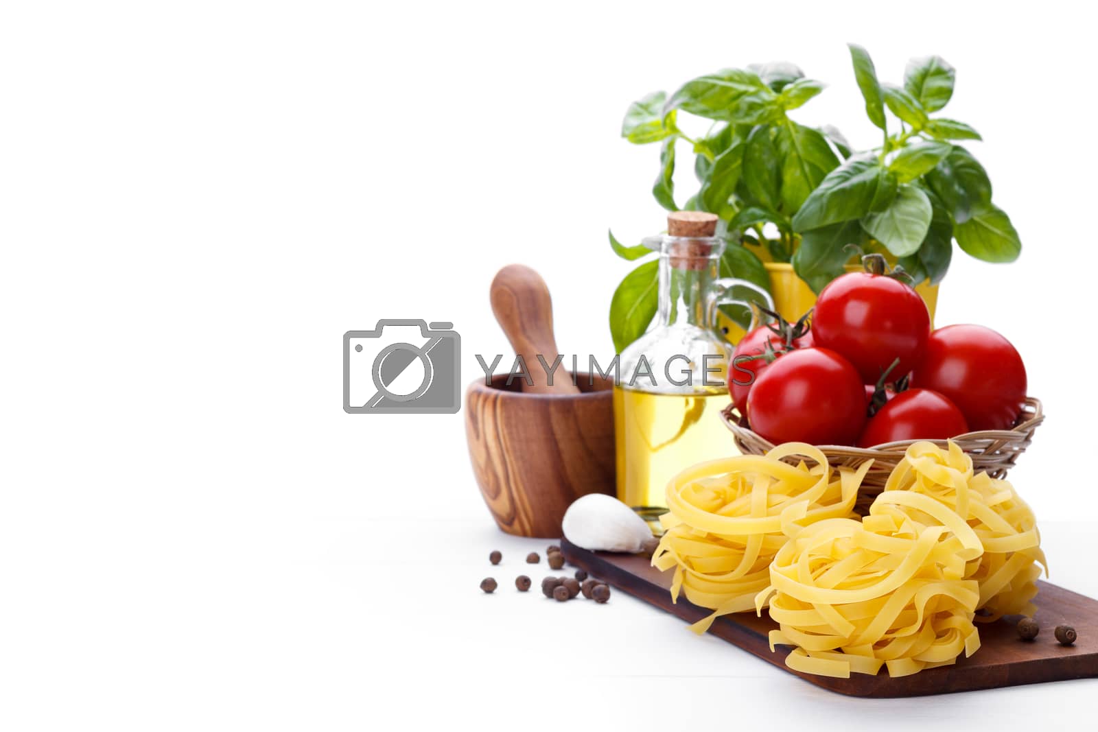 Royalty free image of Italian pasta ingredients by Lana_M