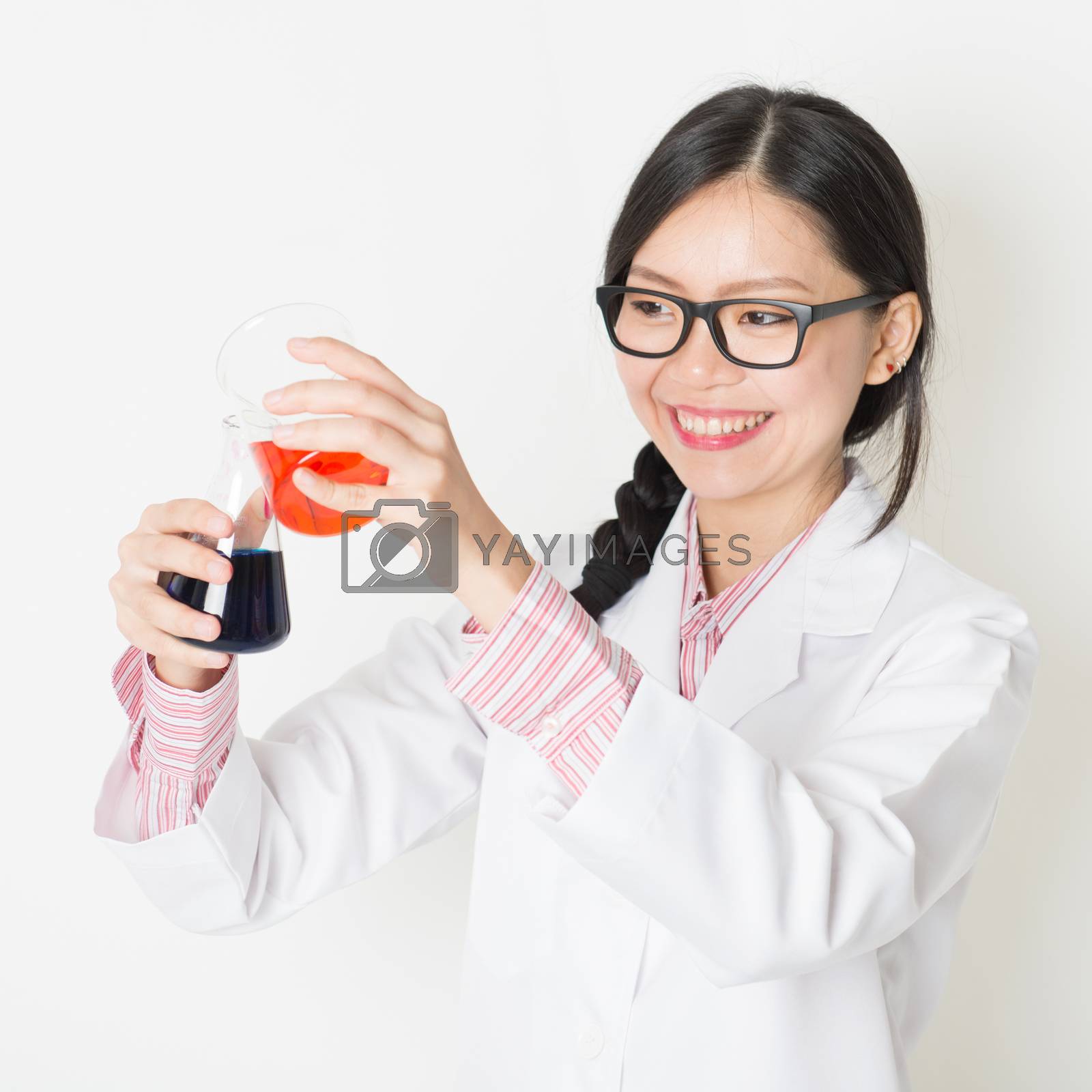 Royalty free image of Lab asisstant carrying out scientific research  by szefei