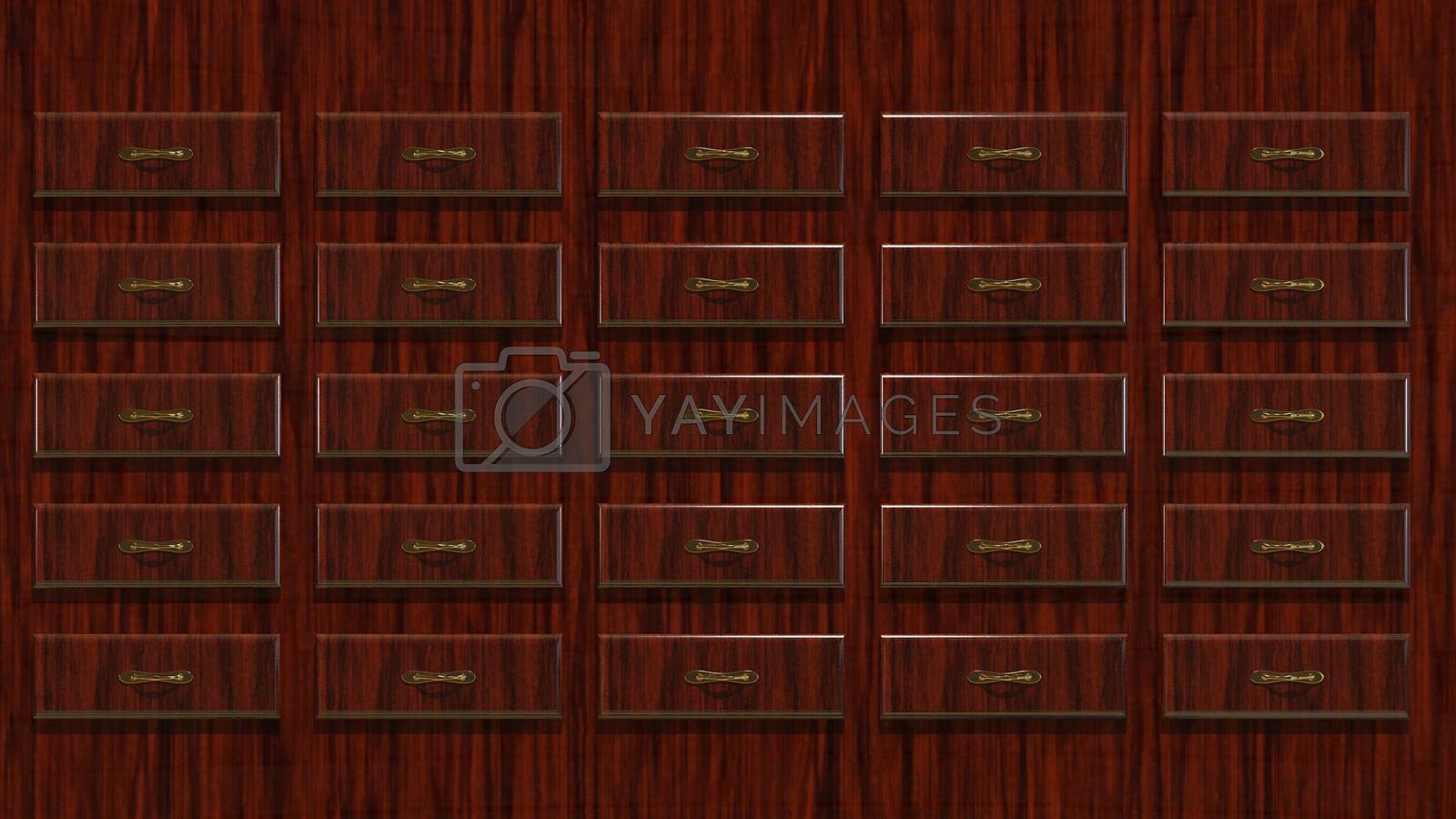 Royalty free image of 3D illustration Abstract Locker by brux