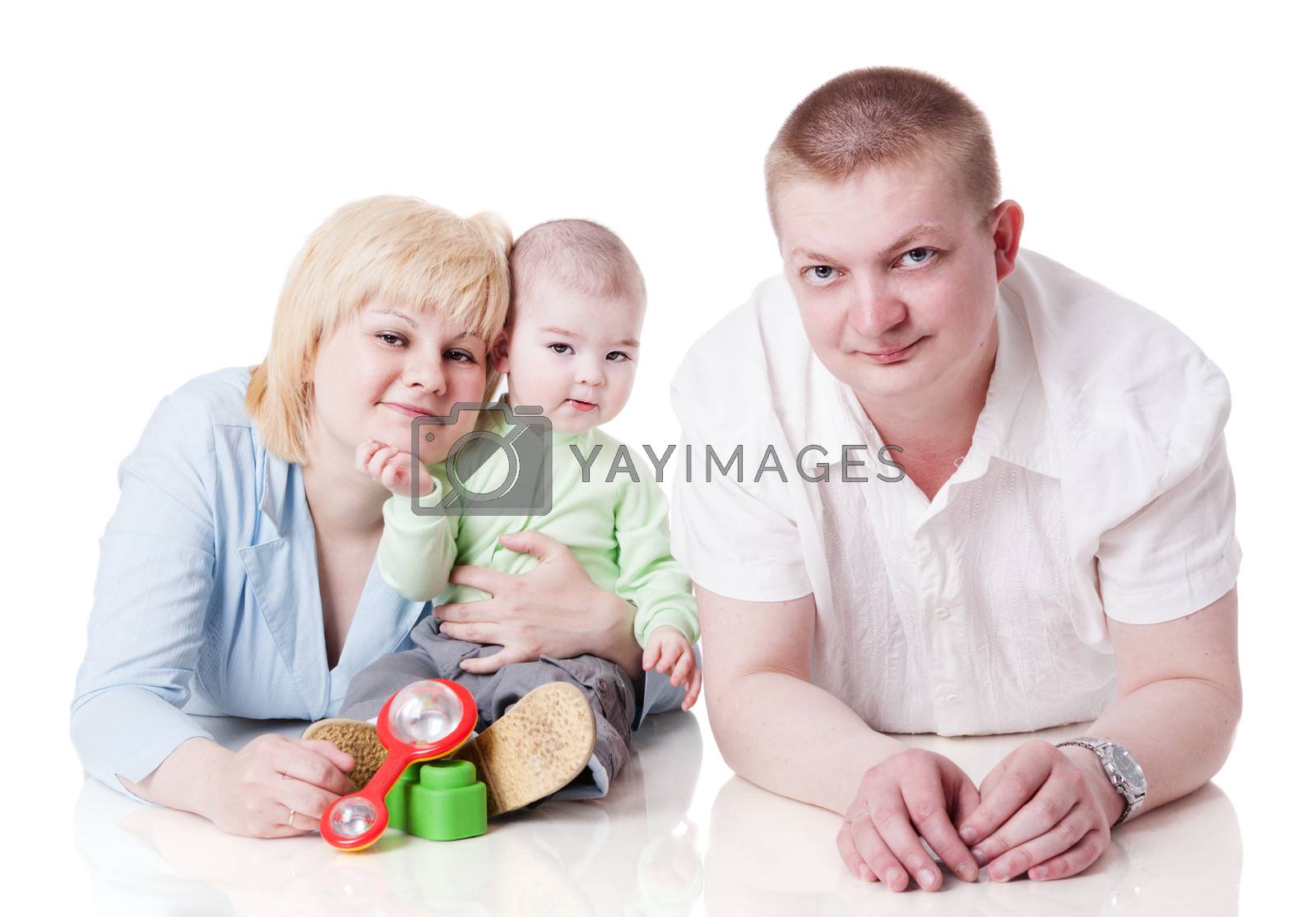 Royalty free image of Happy Family with toddler by olga_sweet