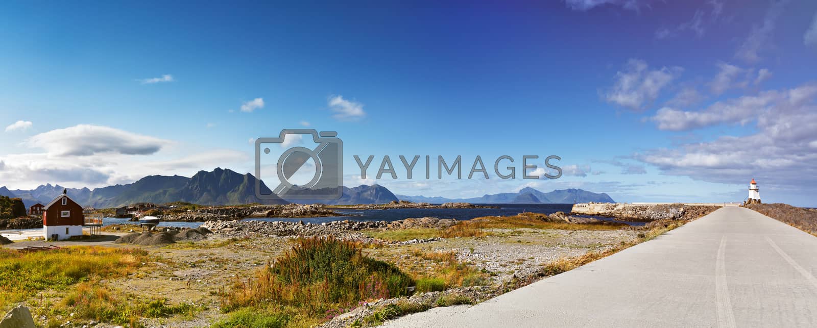 Royalty free image of Norway landscape sunny summer panorama by weise_maxim