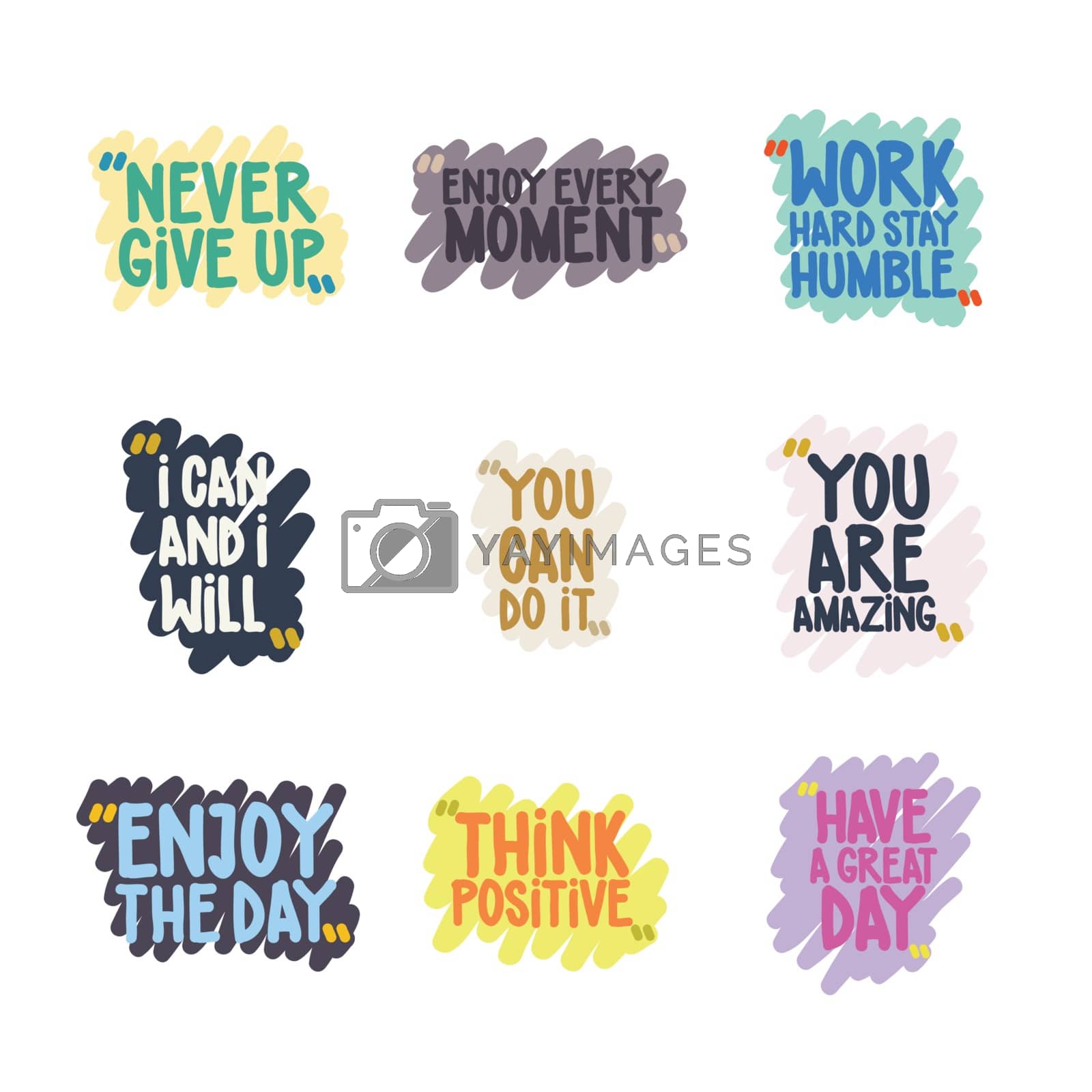 Royalty free image of Handwritten Quote Set by Vanzyst