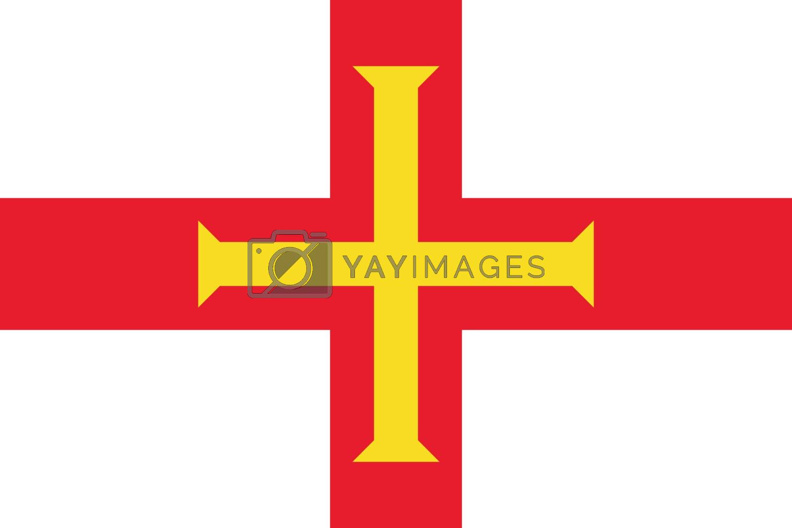 Royalty free image of Official vector flag of Bailiwick of Guernsey . by stockdevil
