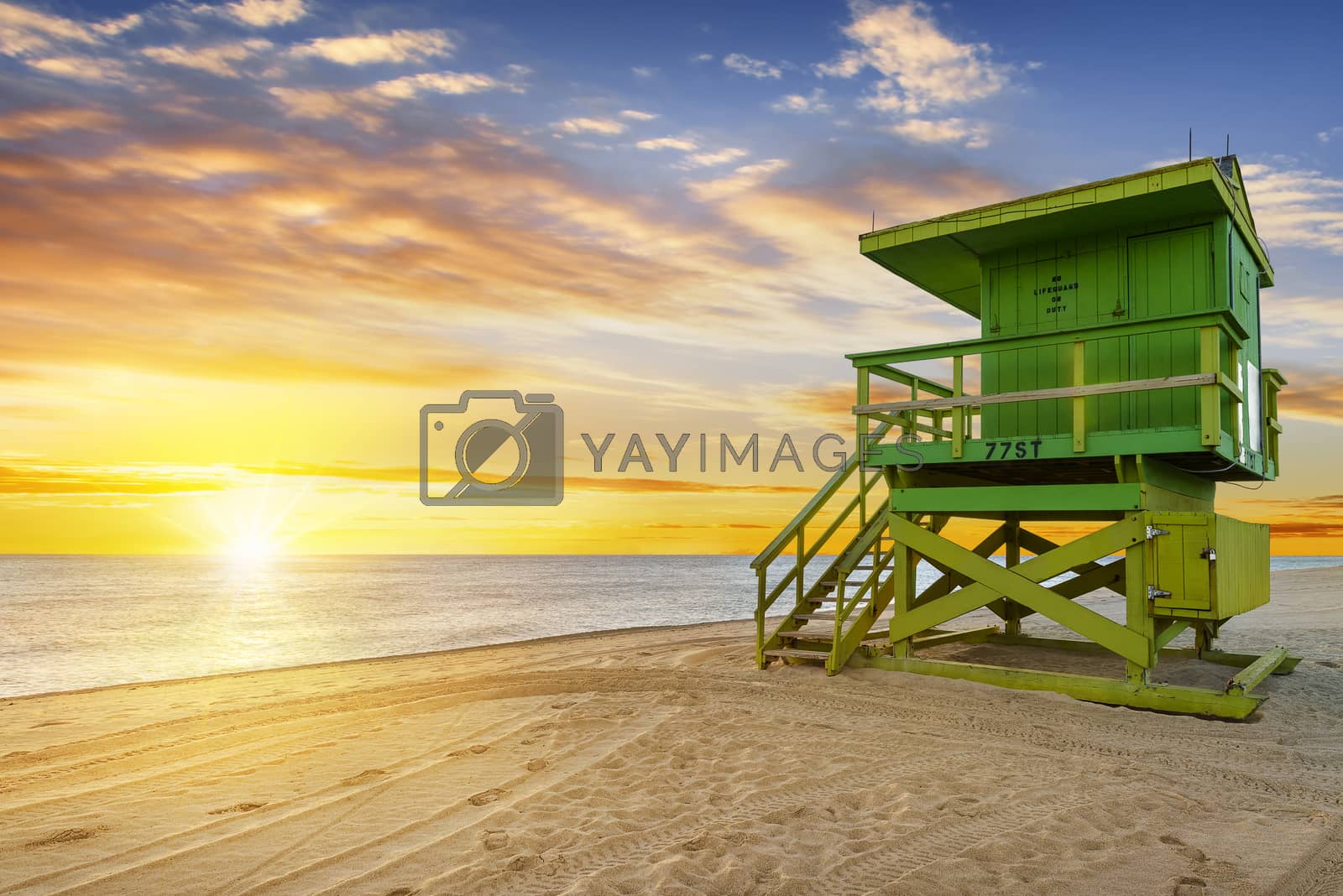 Royalty free image of Miami South Beach sunrise by ventdusud