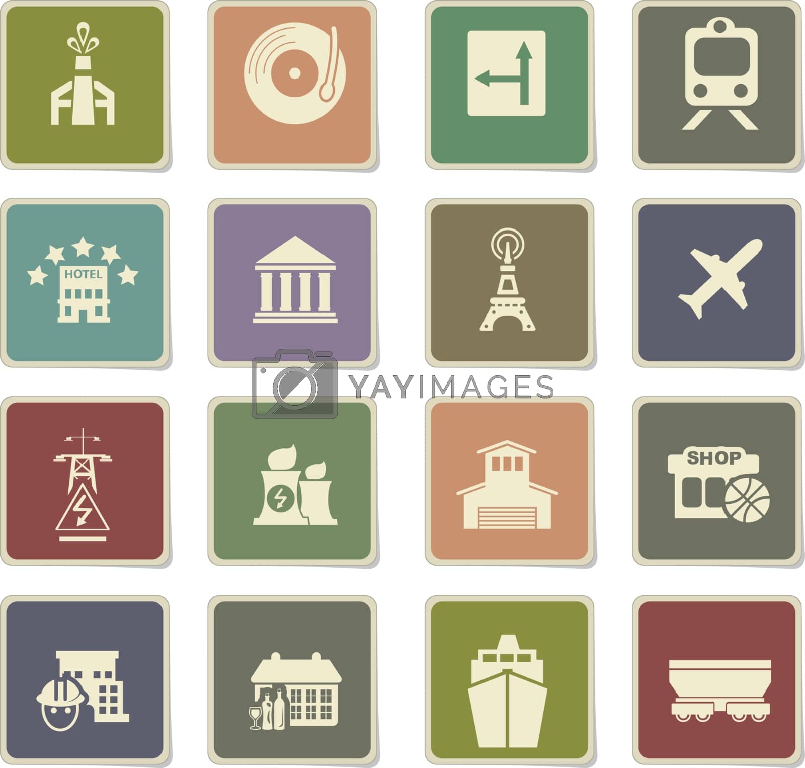 Royalty free image of infrastructure icon set by ayax
