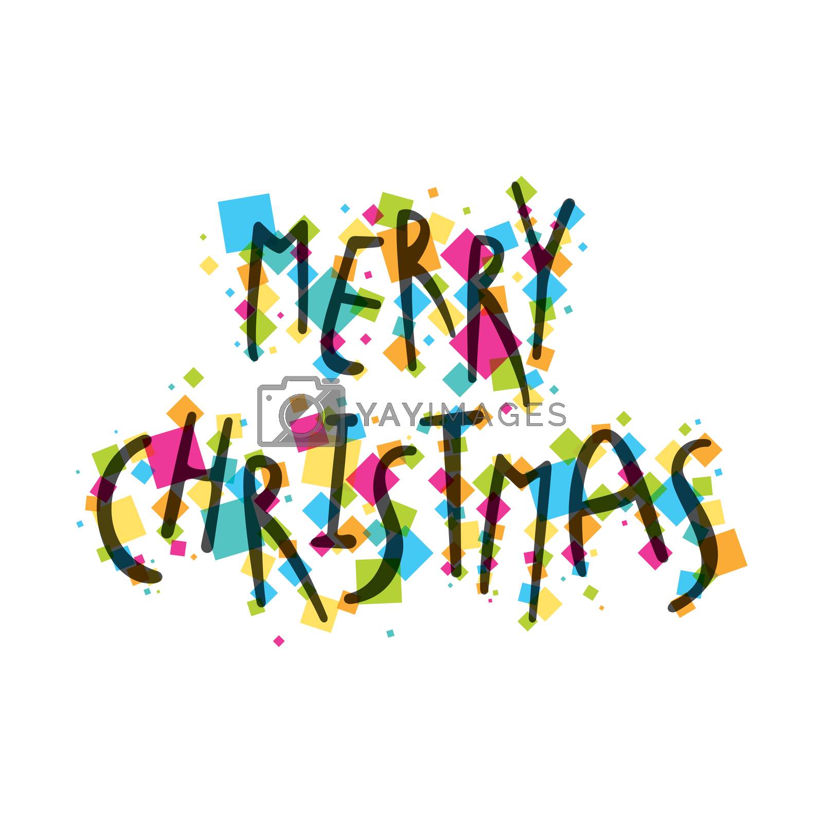 Royalty free image of merry christmas greeting card design by vectoraart