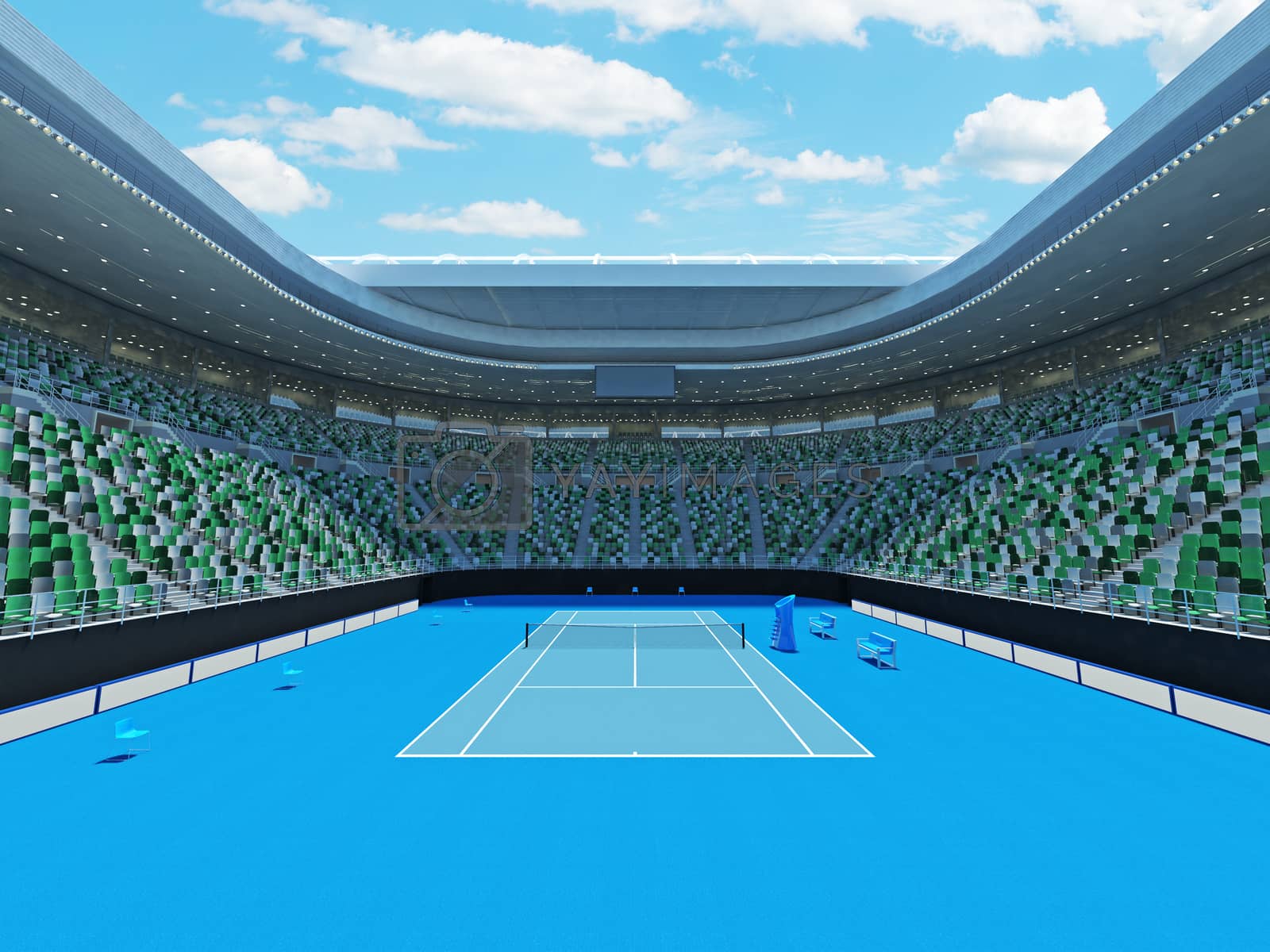 Royalty free image of Beautiful modern tennis grand slam lookalike stadium in Australia by danilo_vuletic