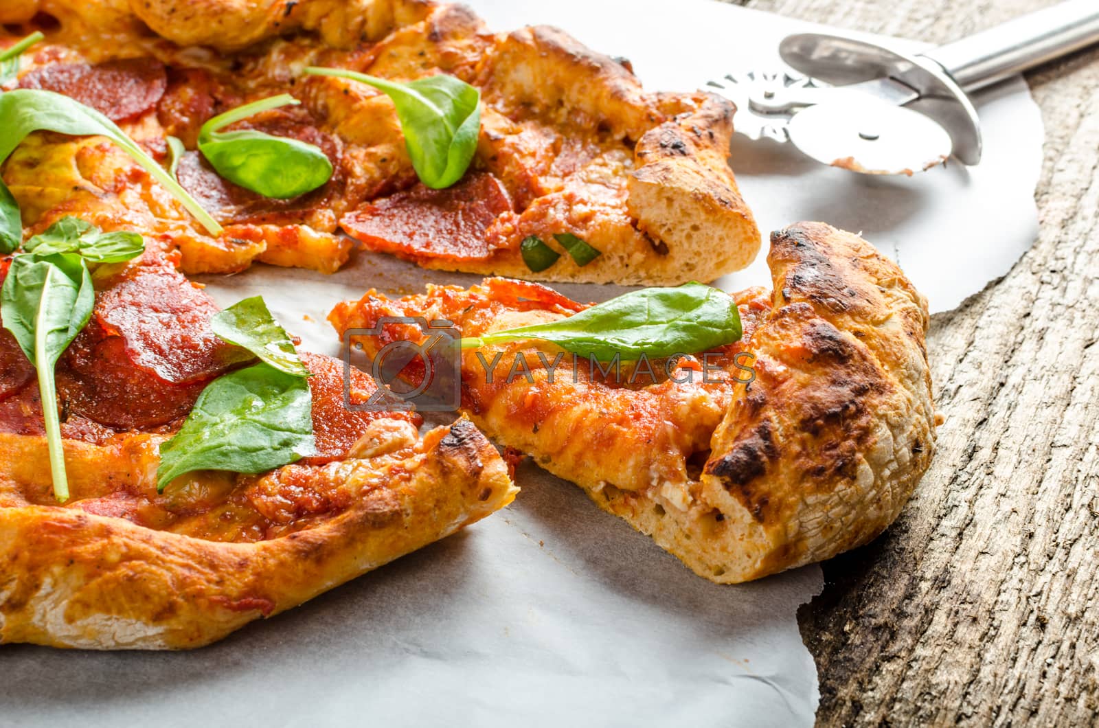 Royalty free image of Rustic pizza by Peteer