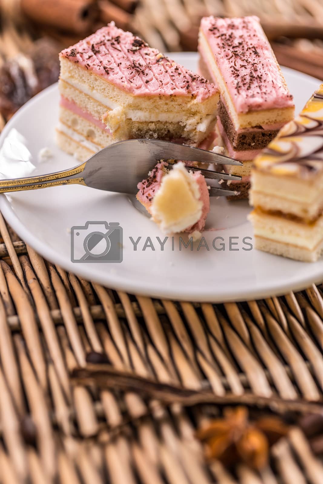 Royalty free image of Small rectangular cake  by grafvision