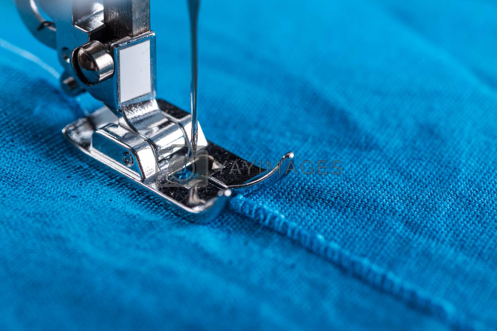 Royalty free image of Presser foot and textile by grafvision