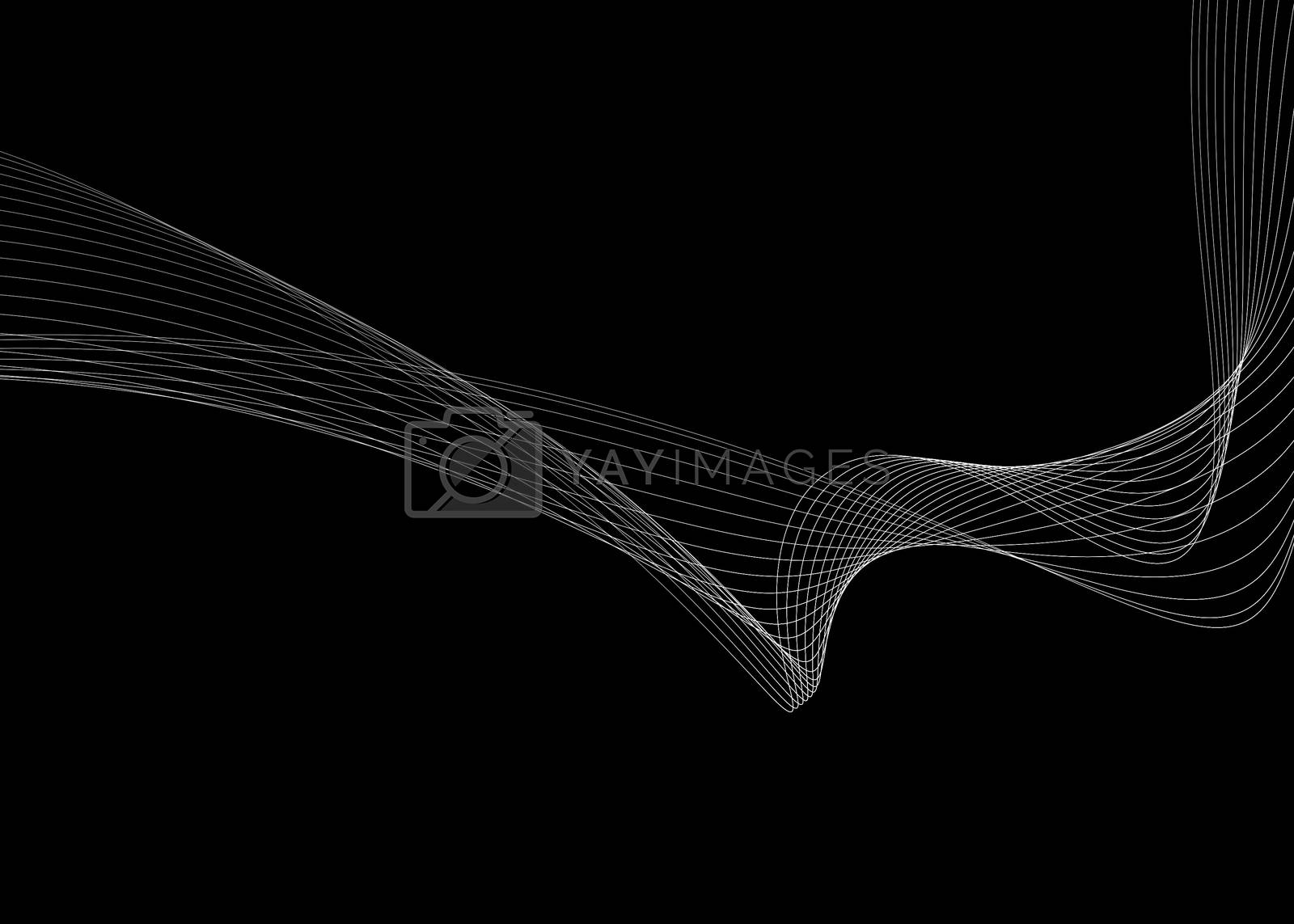Royalty free image of abstract background with curve lines by teerawit
