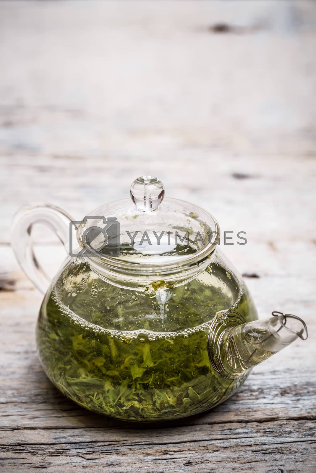 Royalty free image of Glass teapot  by grafvision