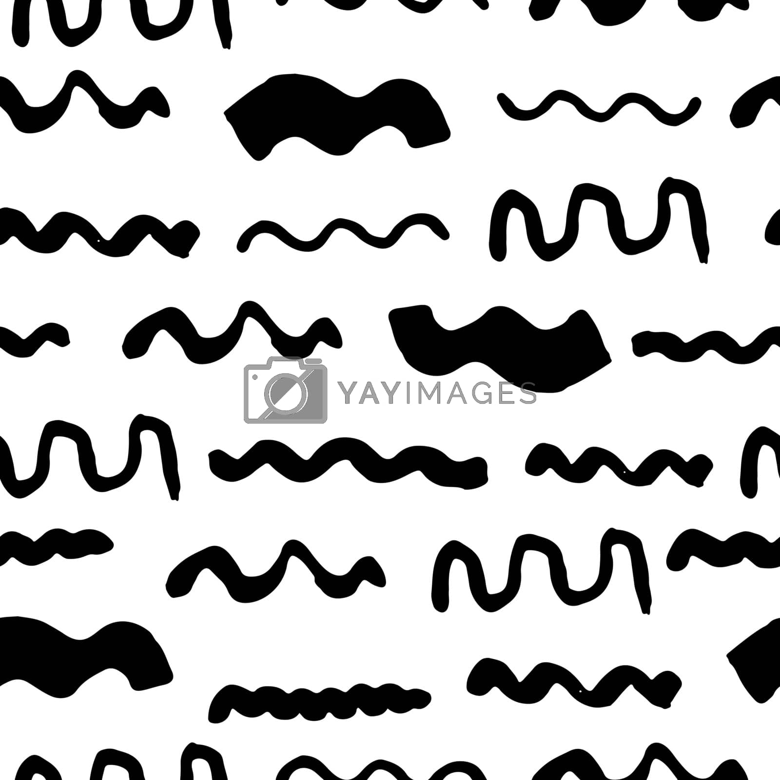 Royalty free image of Simple stylish seamless hand-made pattern by Vanzyst