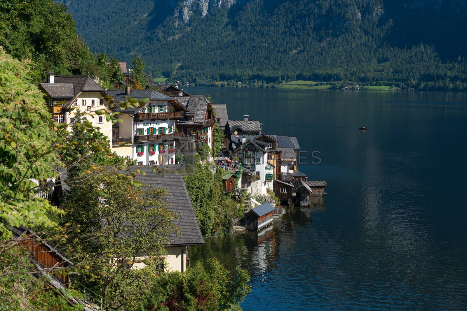 Royalty free image of View of Hallstatt from the Maria Hilf Pilgrimage Church by phil_bird