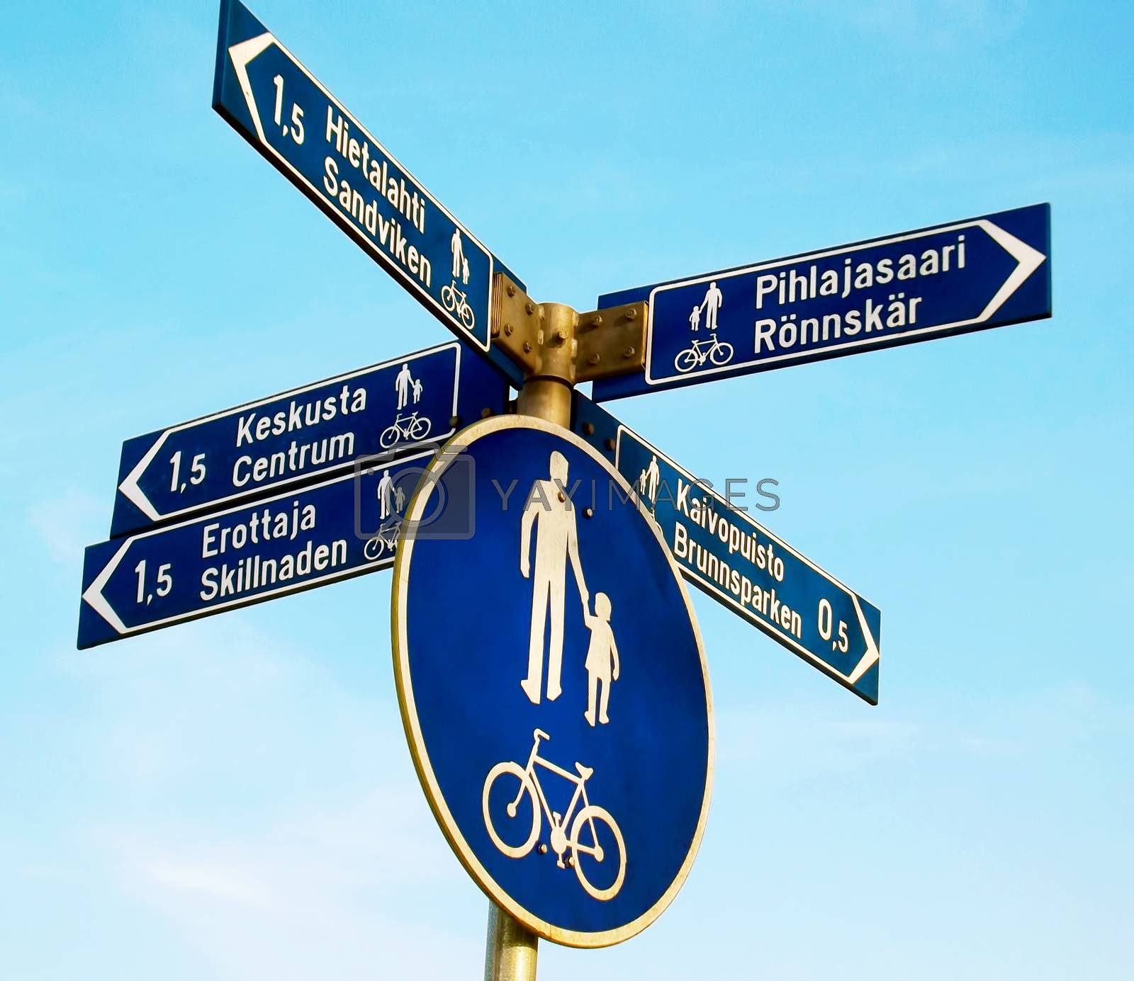 Royalty free image of Directions and distances by Jorisa