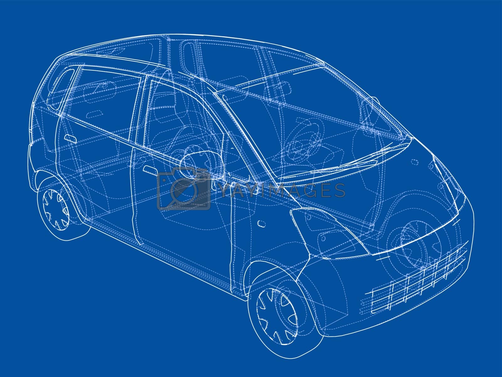 Royalty free image of Car sketch. Vector by cherezoff