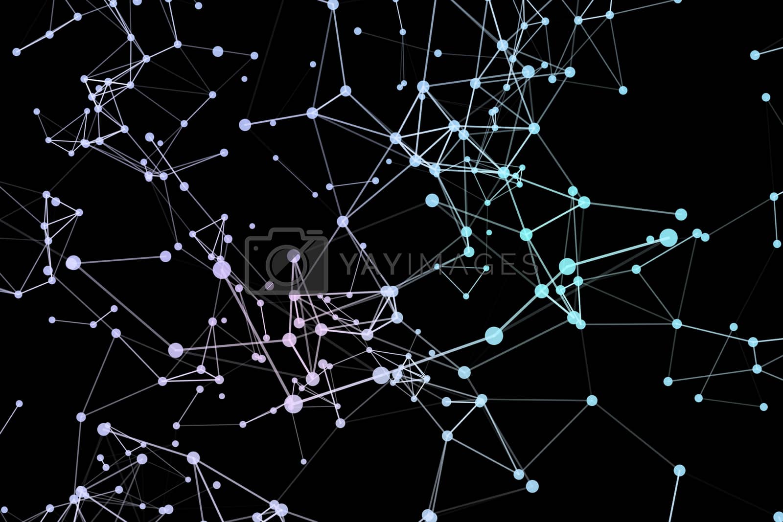 Royalty free image of Abstract network data connection by Mirexon