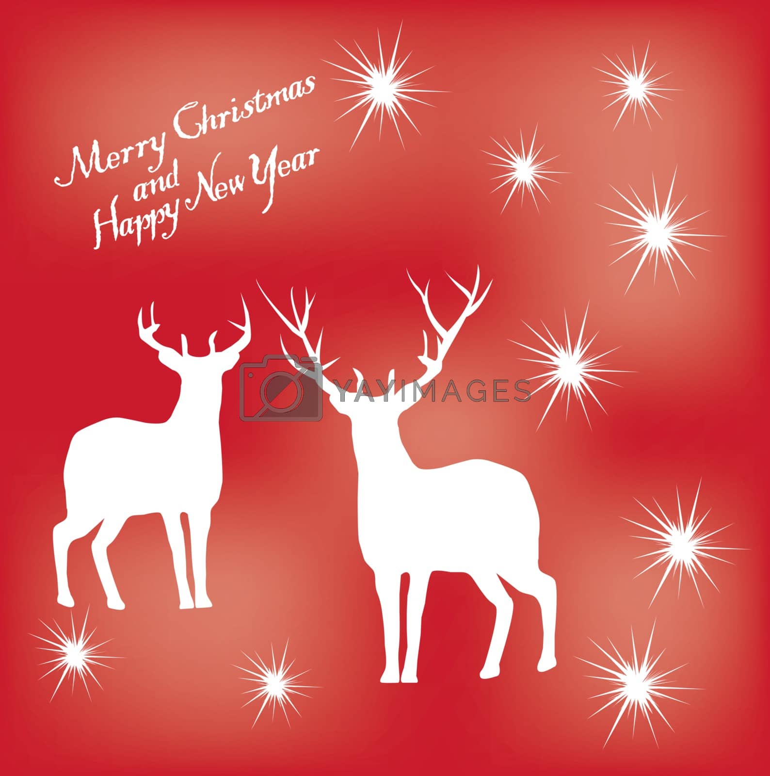 Royalty free image of Vector Christmas Reindeer by Lilac