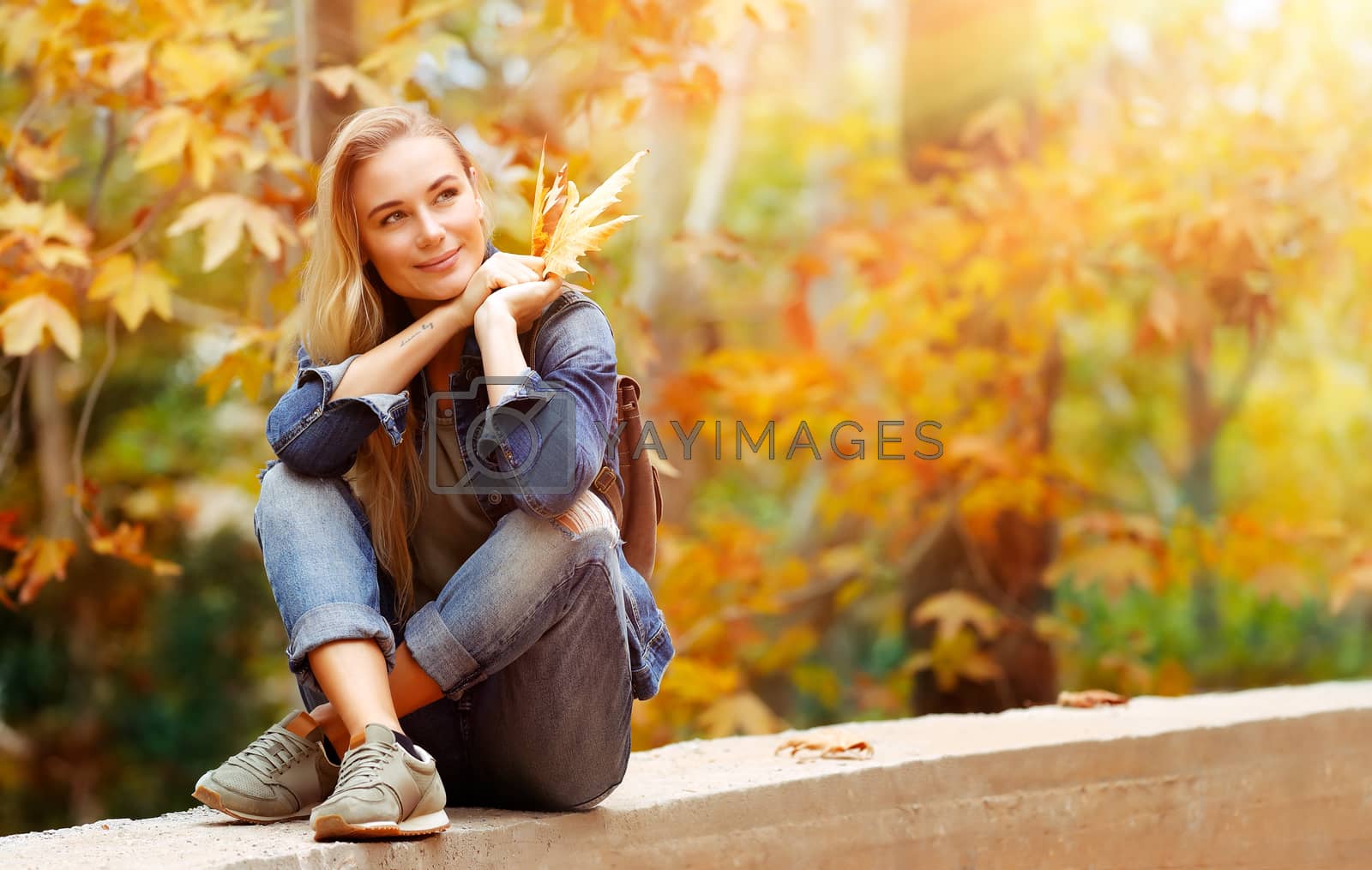Royalty free image of Nice female outdoors by Anna_Omelchenko