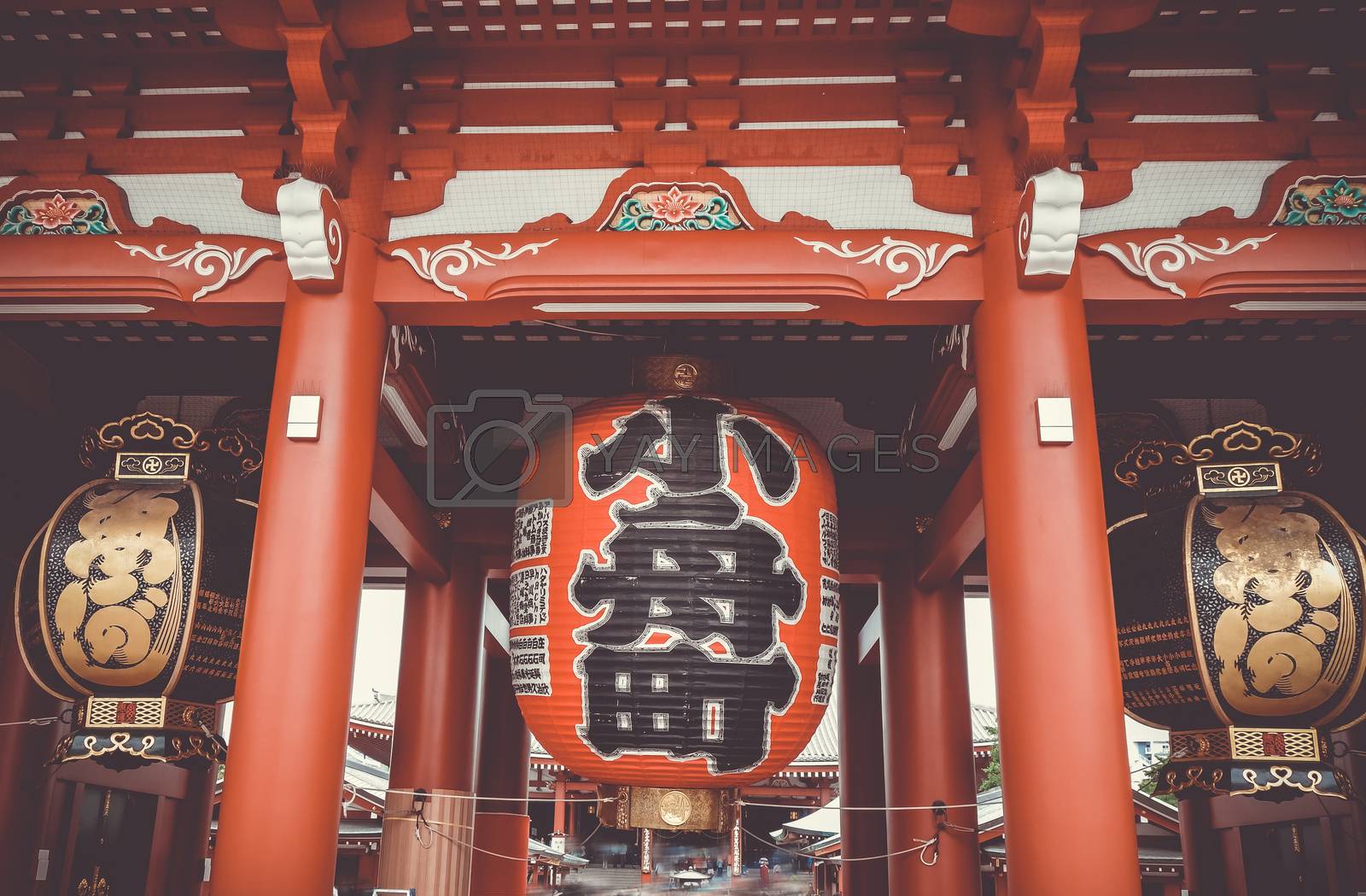 Royalty free image of Lantern in Kaminarimon gate, Senso-ji temple, Tokyo, Japan by daboost
