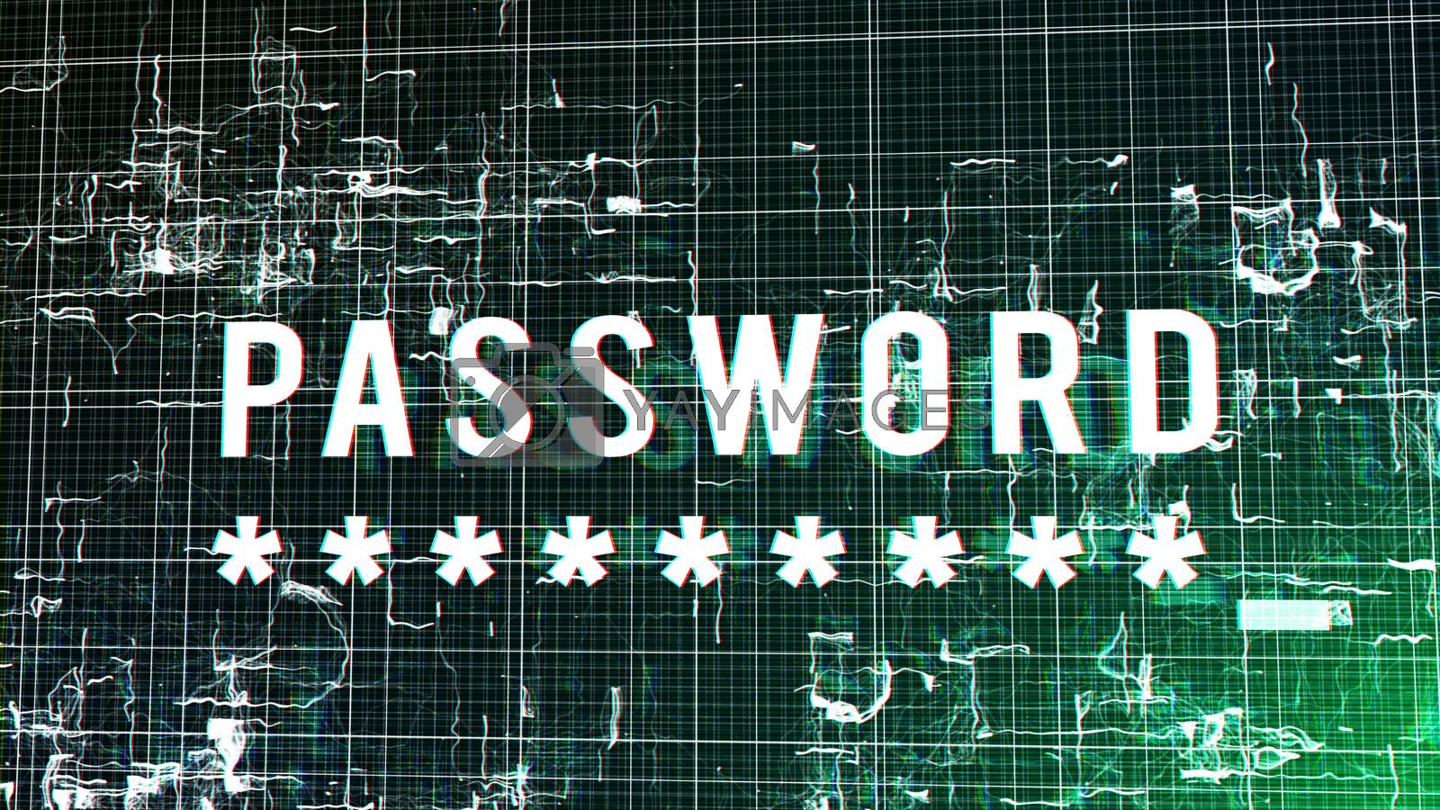 Royalty free image of Digital Futuristic Password Illustration by klss