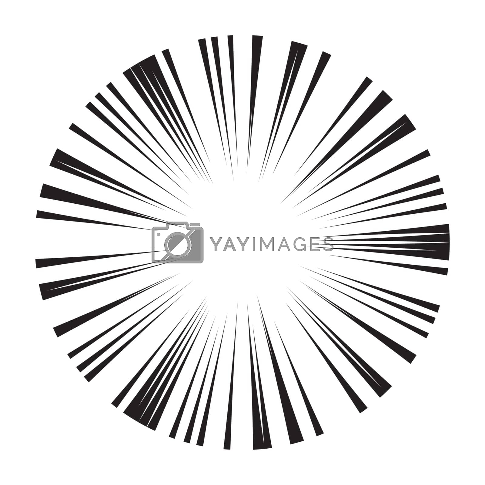 Royalty free image of comic radial speed lines vector background wallpaper by wektorygrafika