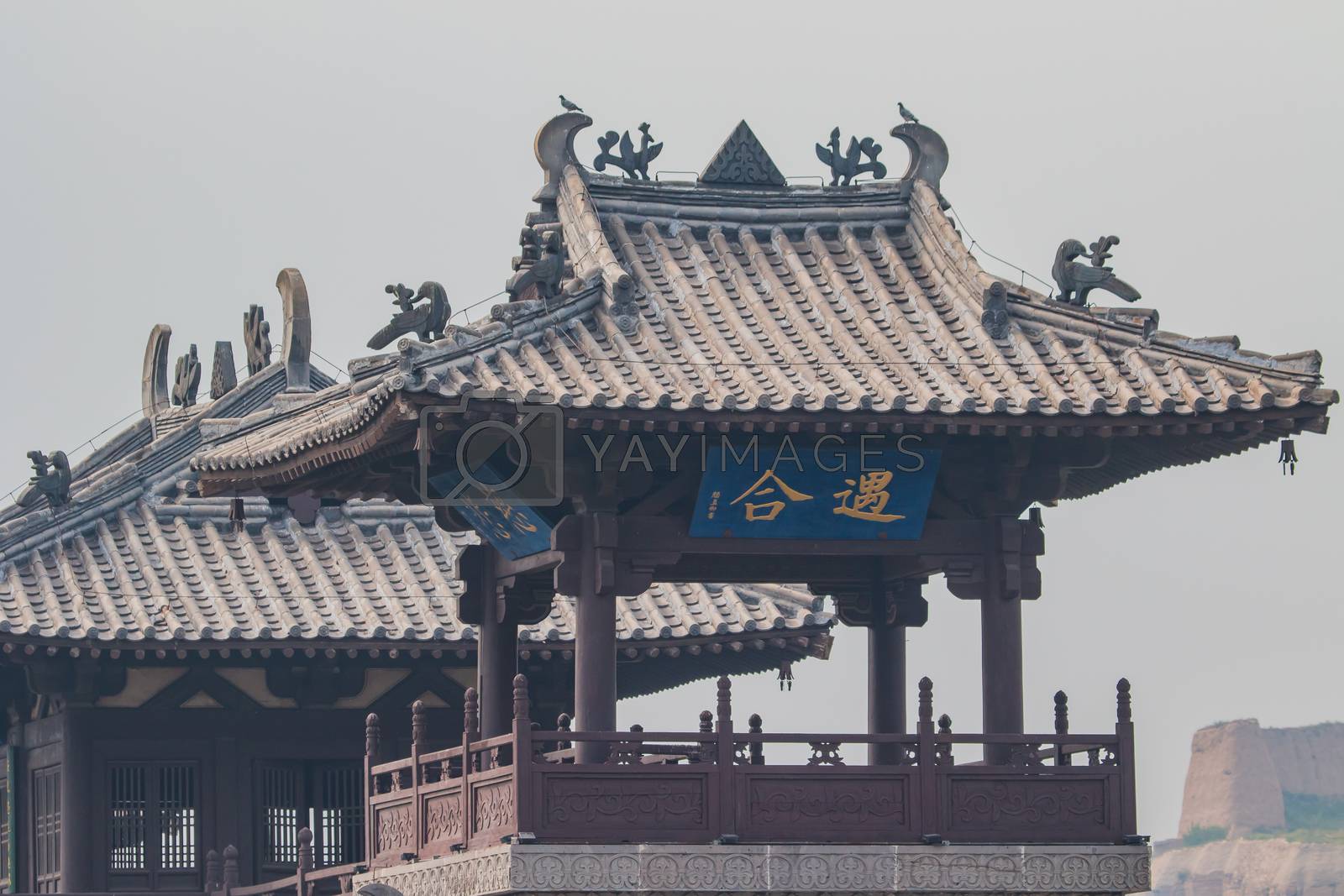 Royalty free image of Ming Dynasty look out tower by Webitect