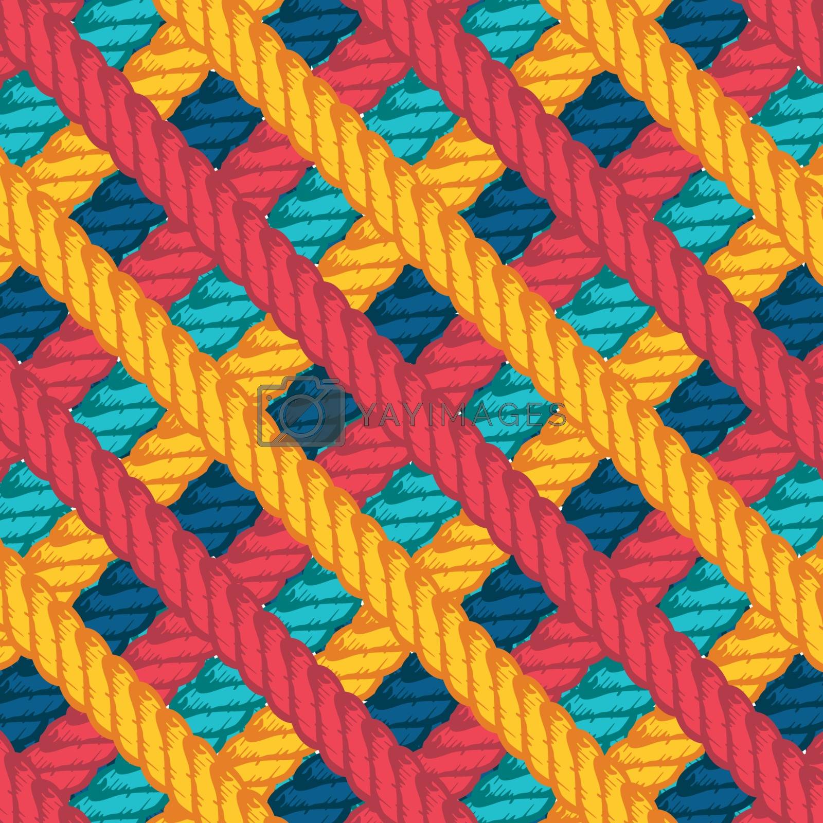 Royalty free image of lasso rope vector pattern background wallpaper by vector1st