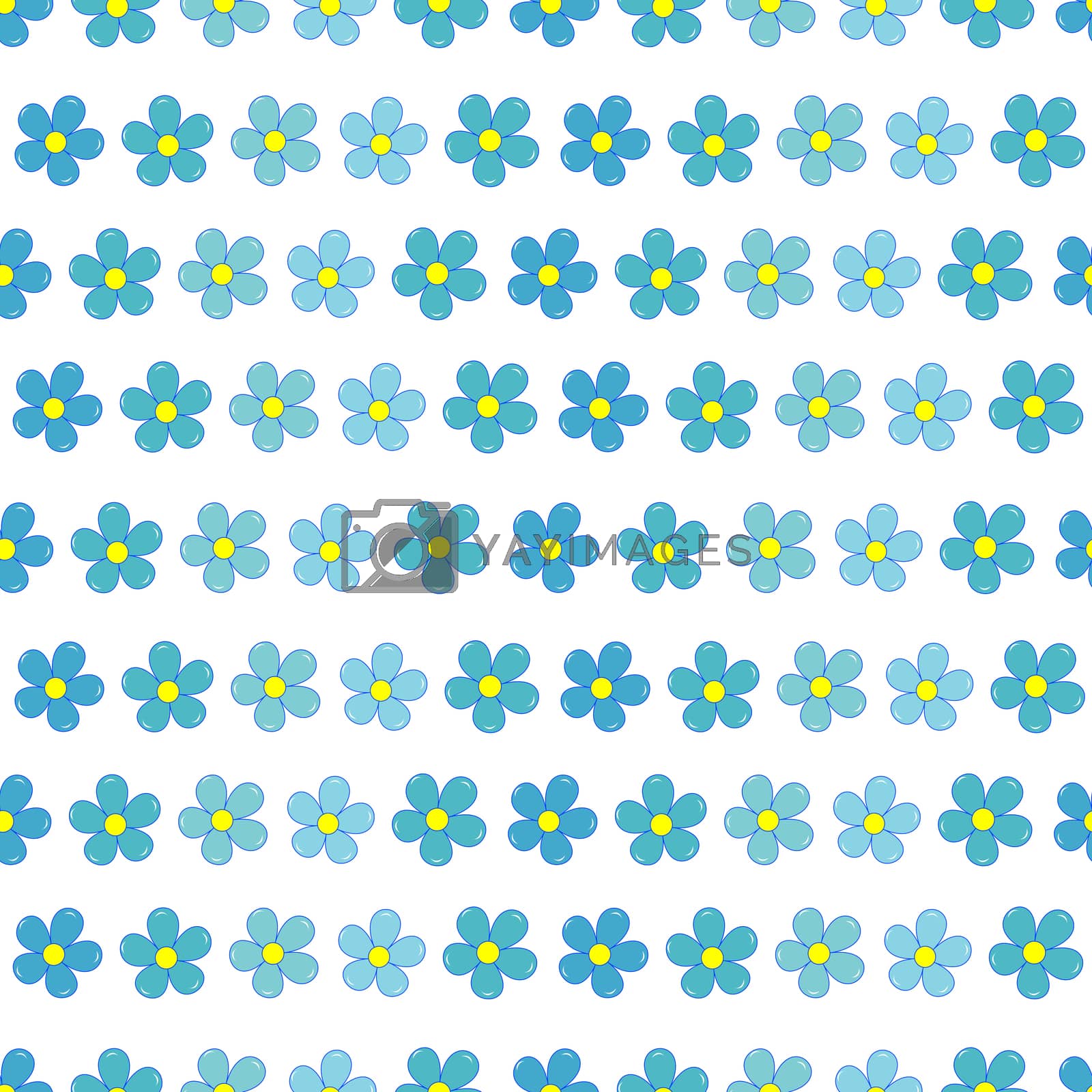 Royalty free image of Forget-me-not flowers seamless pattern by hibrida13