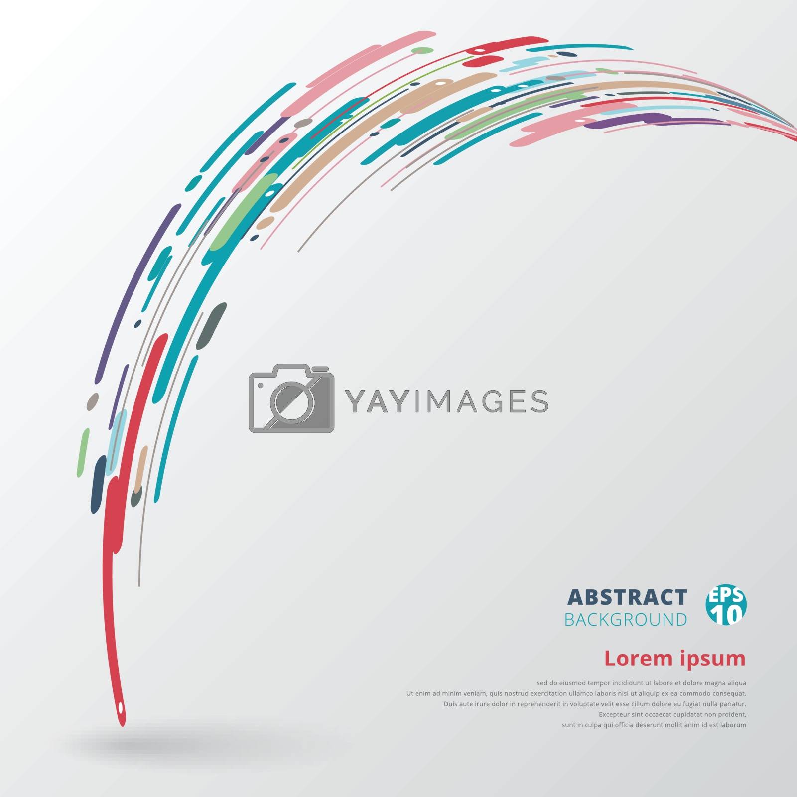 Royalty free image of Modern style abstract with composition made of various motion li by phochi