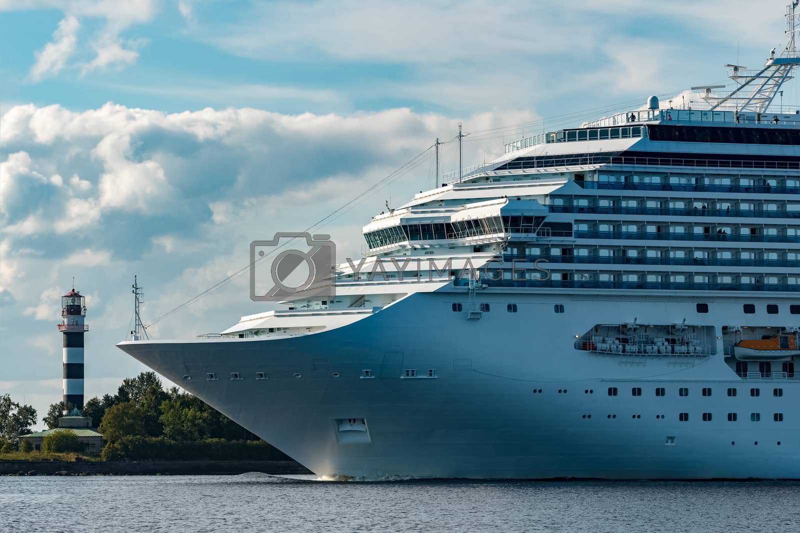 Royalty free image of Large royal cruise liner by sengnsp