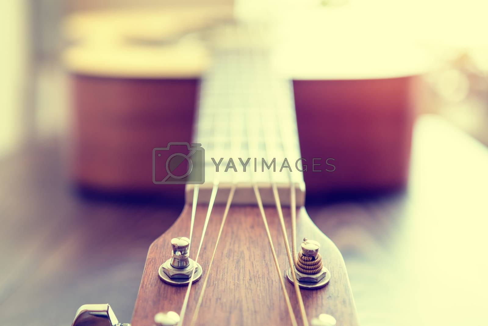 Royalty free image of Classic acoustic guitar by ArtSvitlyna
