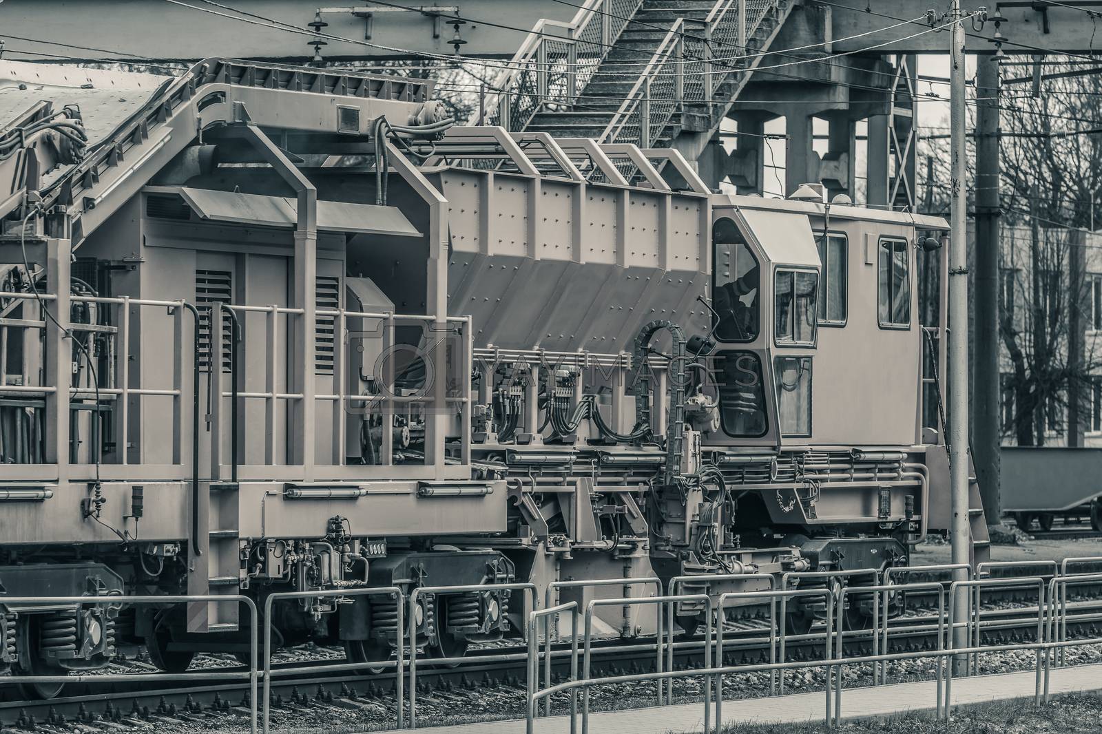Royalty free image of Industry repair train by sengnsp