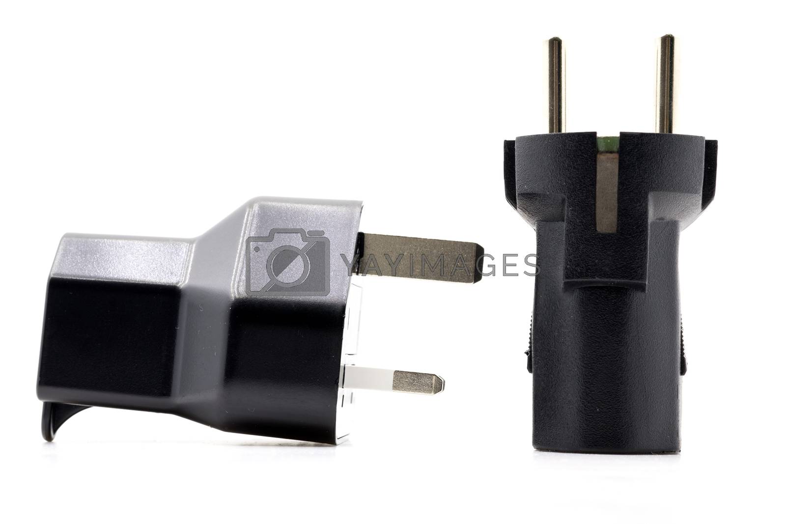 Royalty free image of Adapter socket  electrical plug. by nikonlike