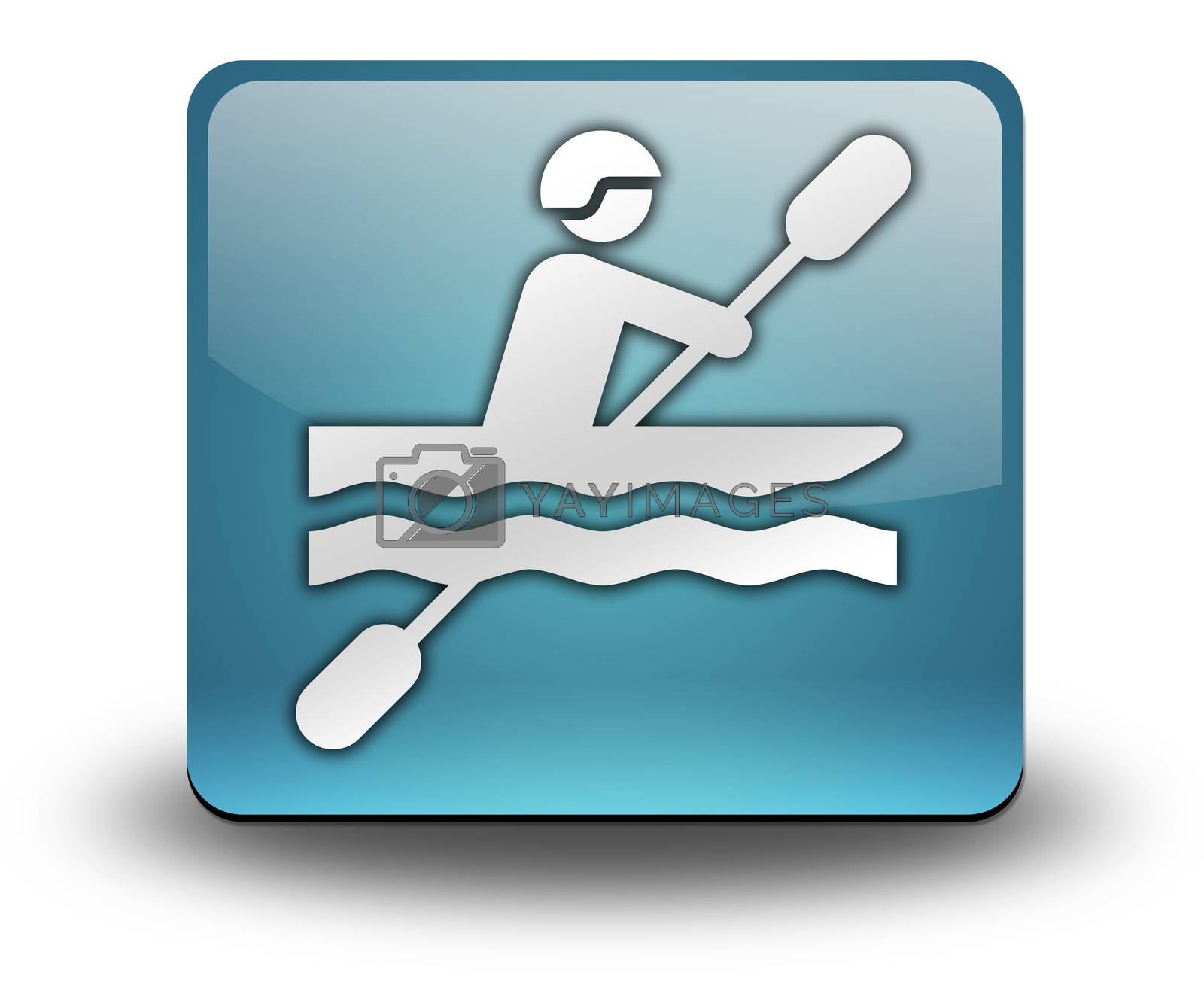 Royalty free image of Icon, Button, Pictogram Kayaking by mindscanner