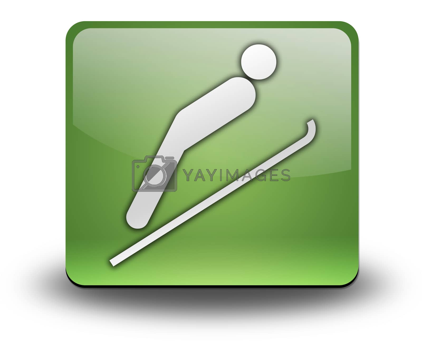 Royalty free image of Icon, Button, Pictogram Ski Jumping by mindscanner