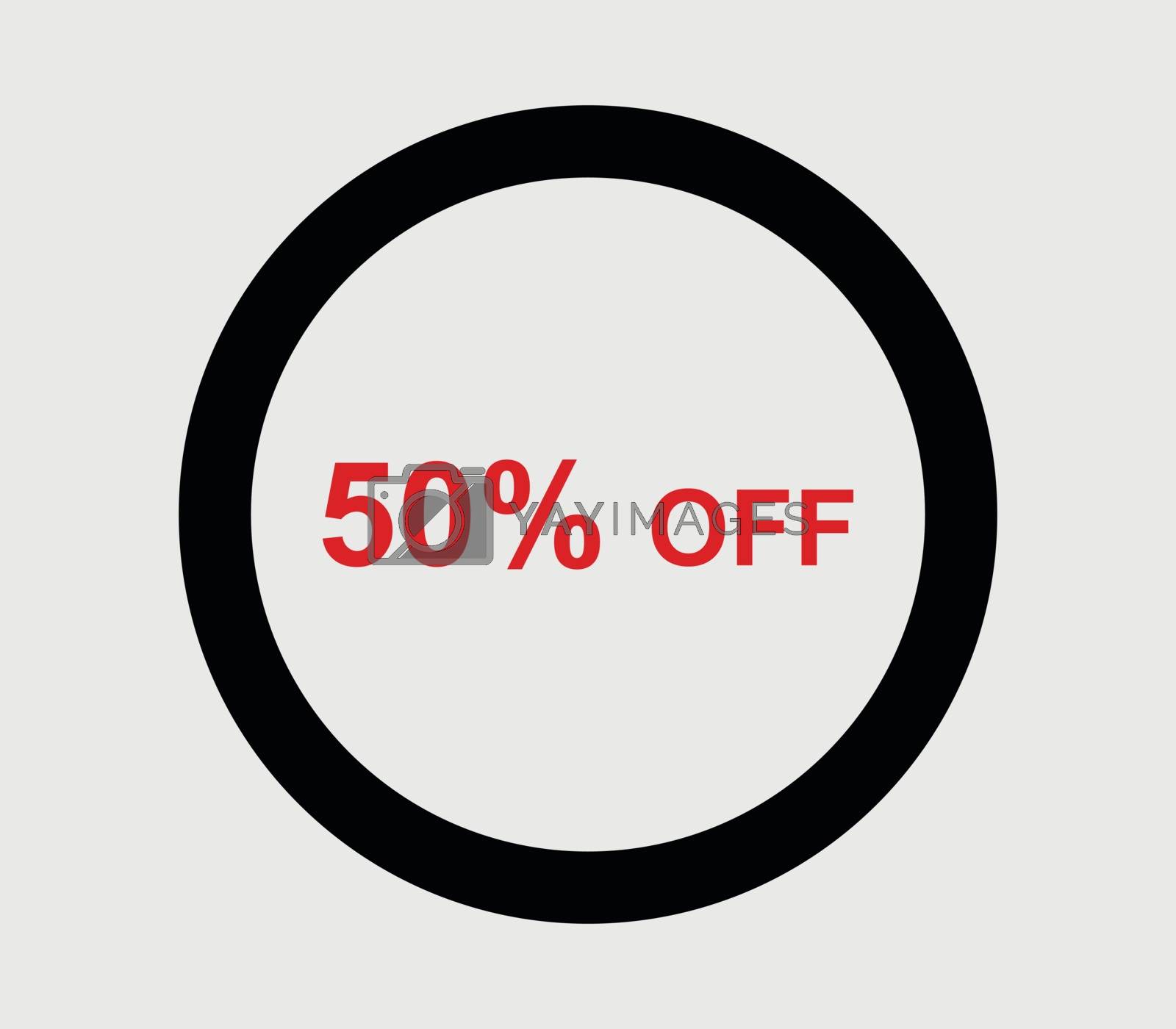 Royalty free image of icon 50% off by Mark1987