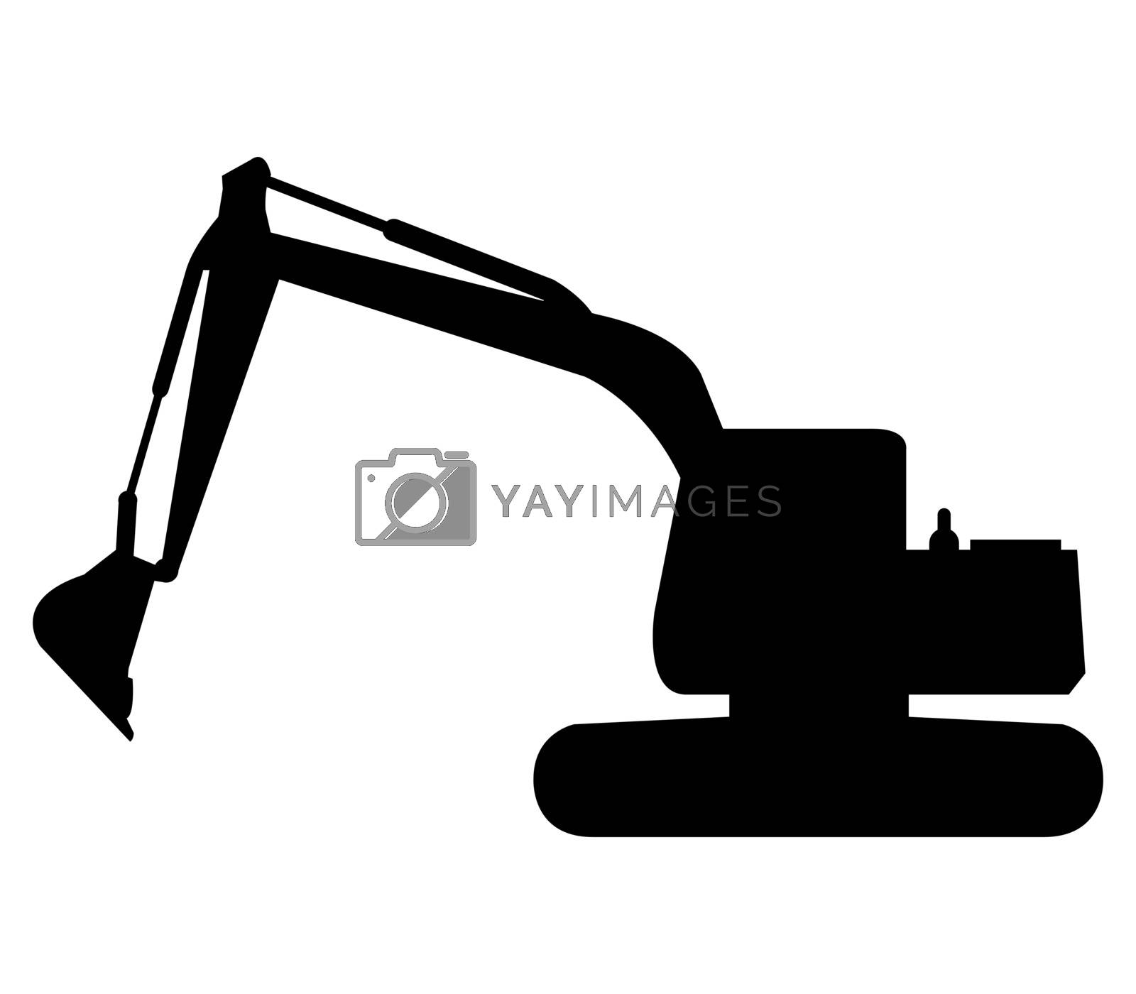 Royalty free image of excavator icon by Mark1987