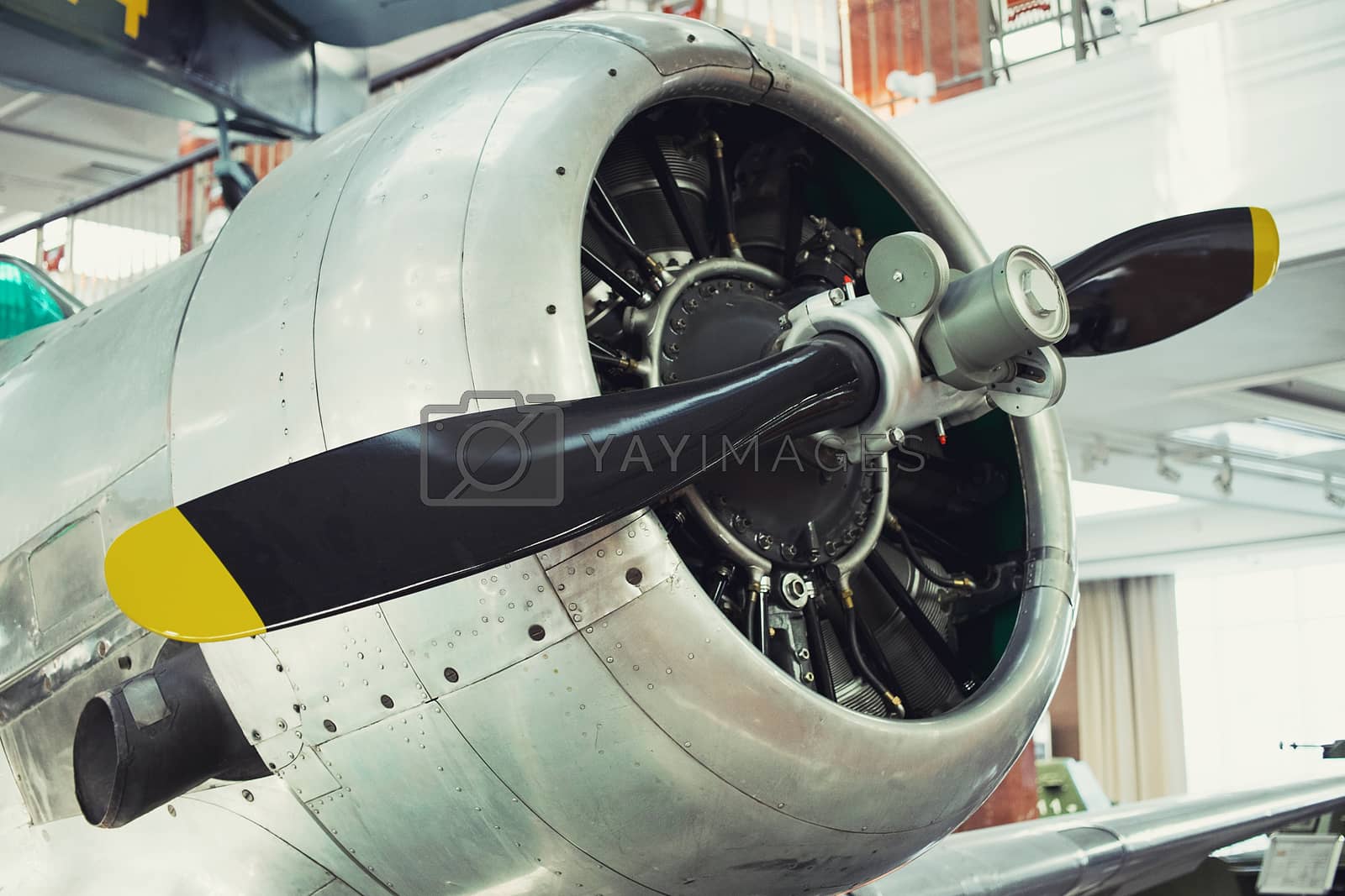 Royalty free image of The propeller of the plane by 3KStudio