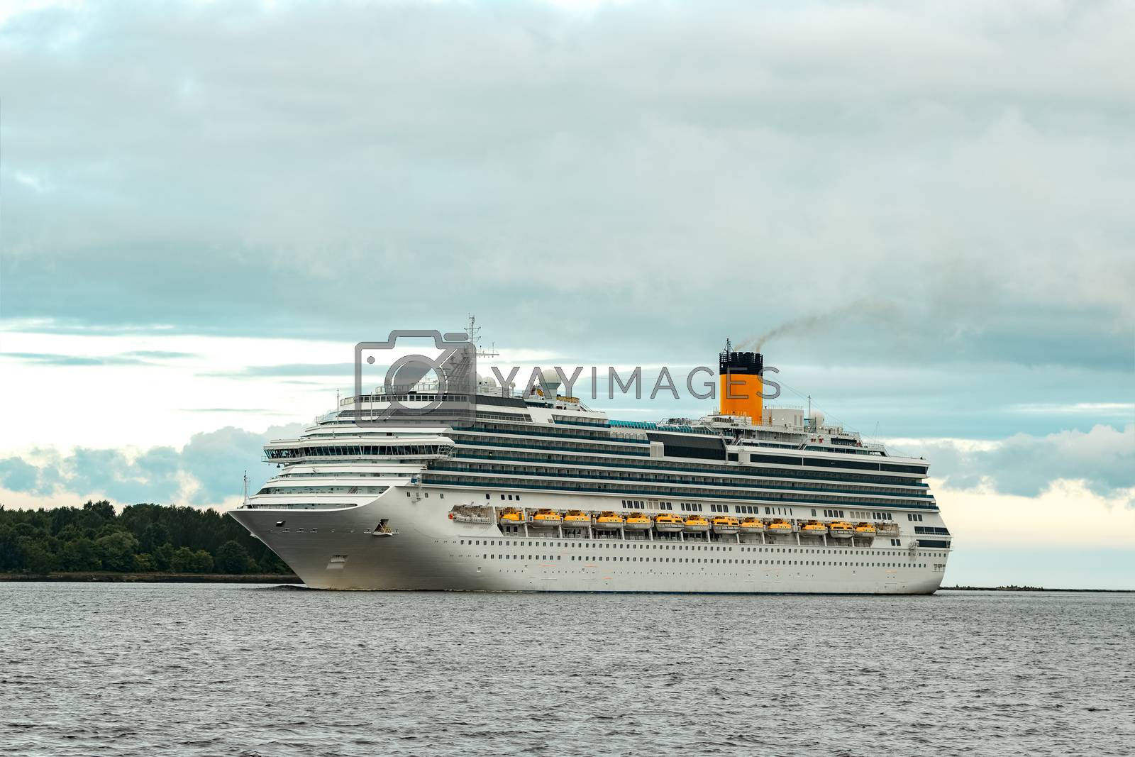 Royalty free image of Large royal cruise liner by sengnsp