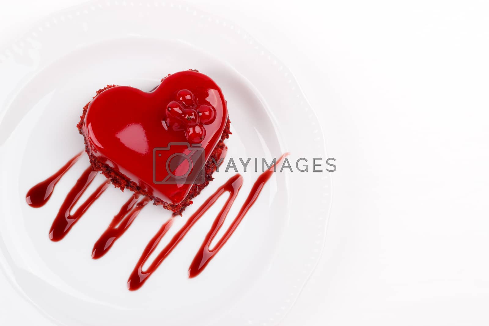 Royalty free image of Heart shaped cake by Lana_M