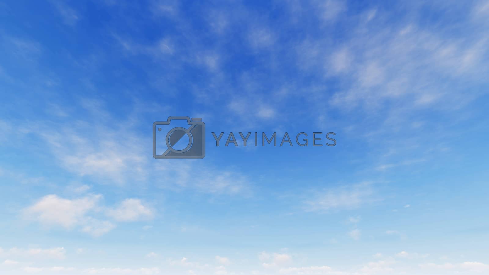 Royalty free image of Cloudy blue sky abstract background, 3d illustration by teerawit