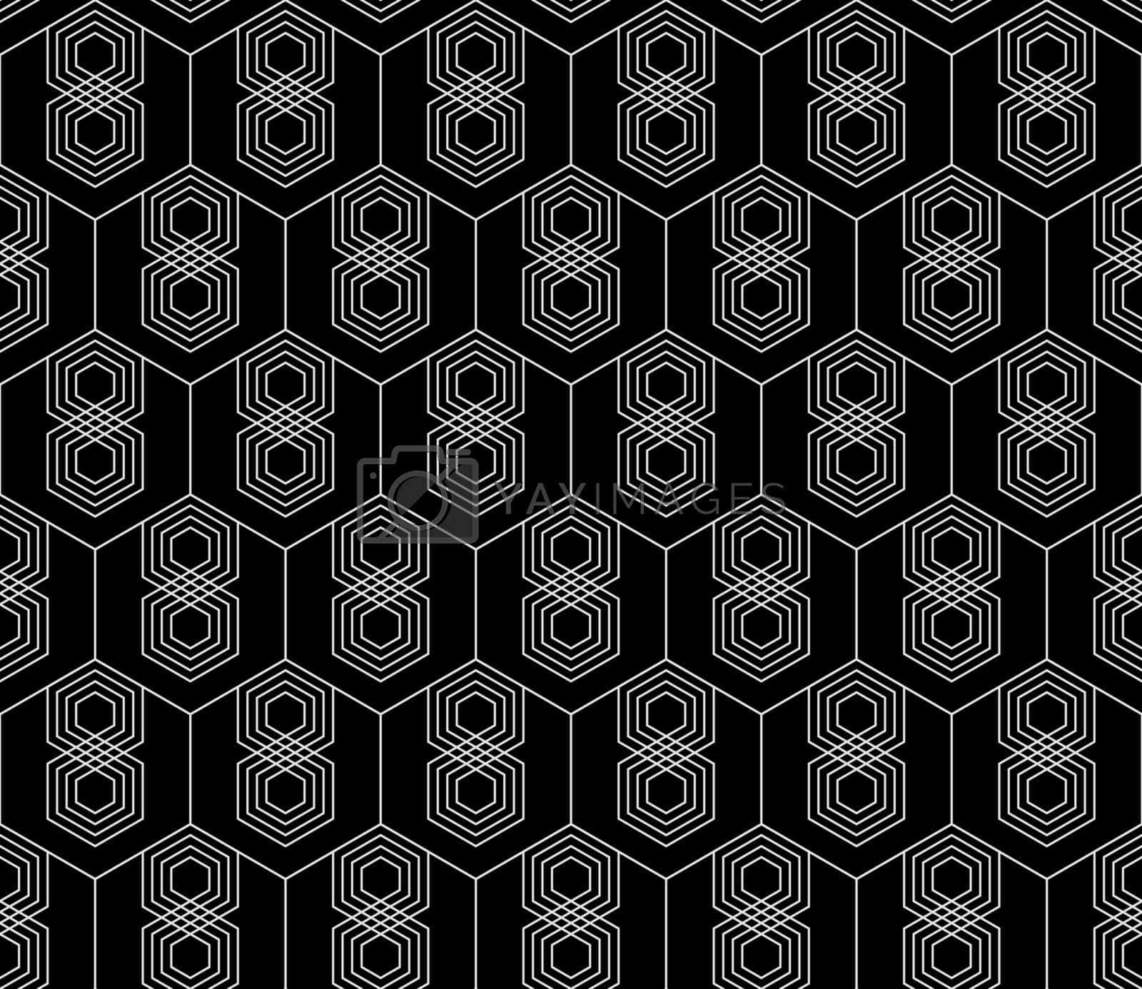 Royalty free image of Vector seamless geometric pattern. Classic Chinese ancient fully editable ornament by Softulka