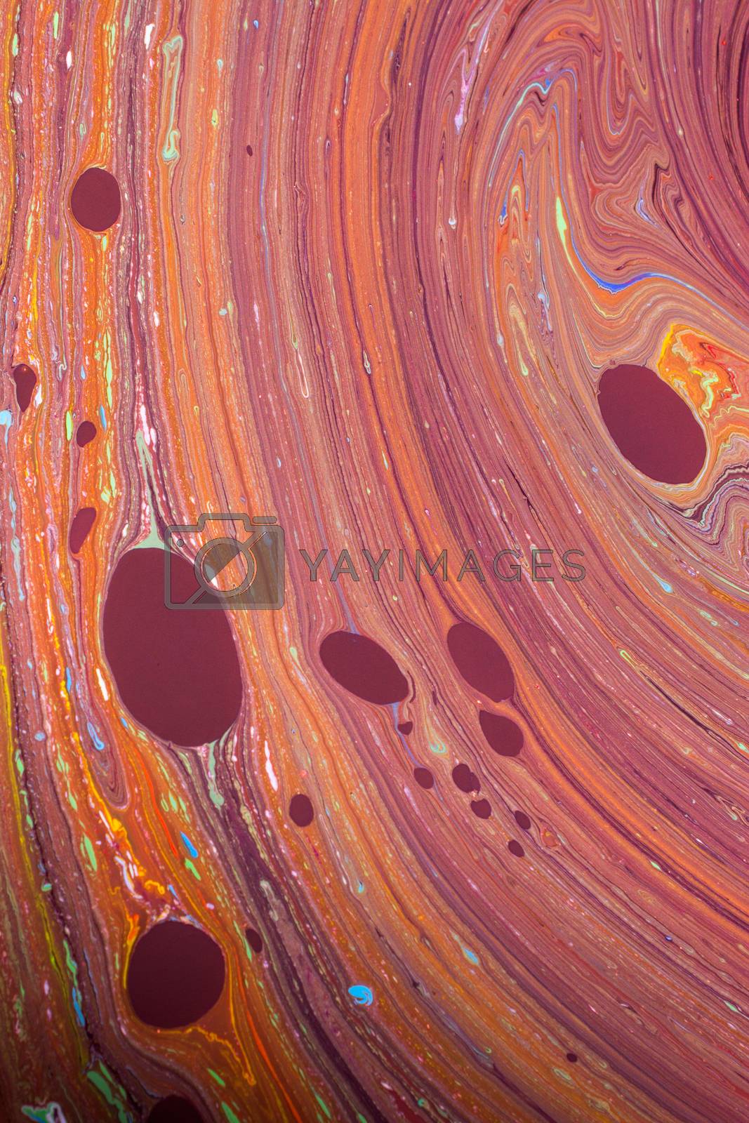 Royalty free image of Abstract marbling art patterns as colorful background by berkay
