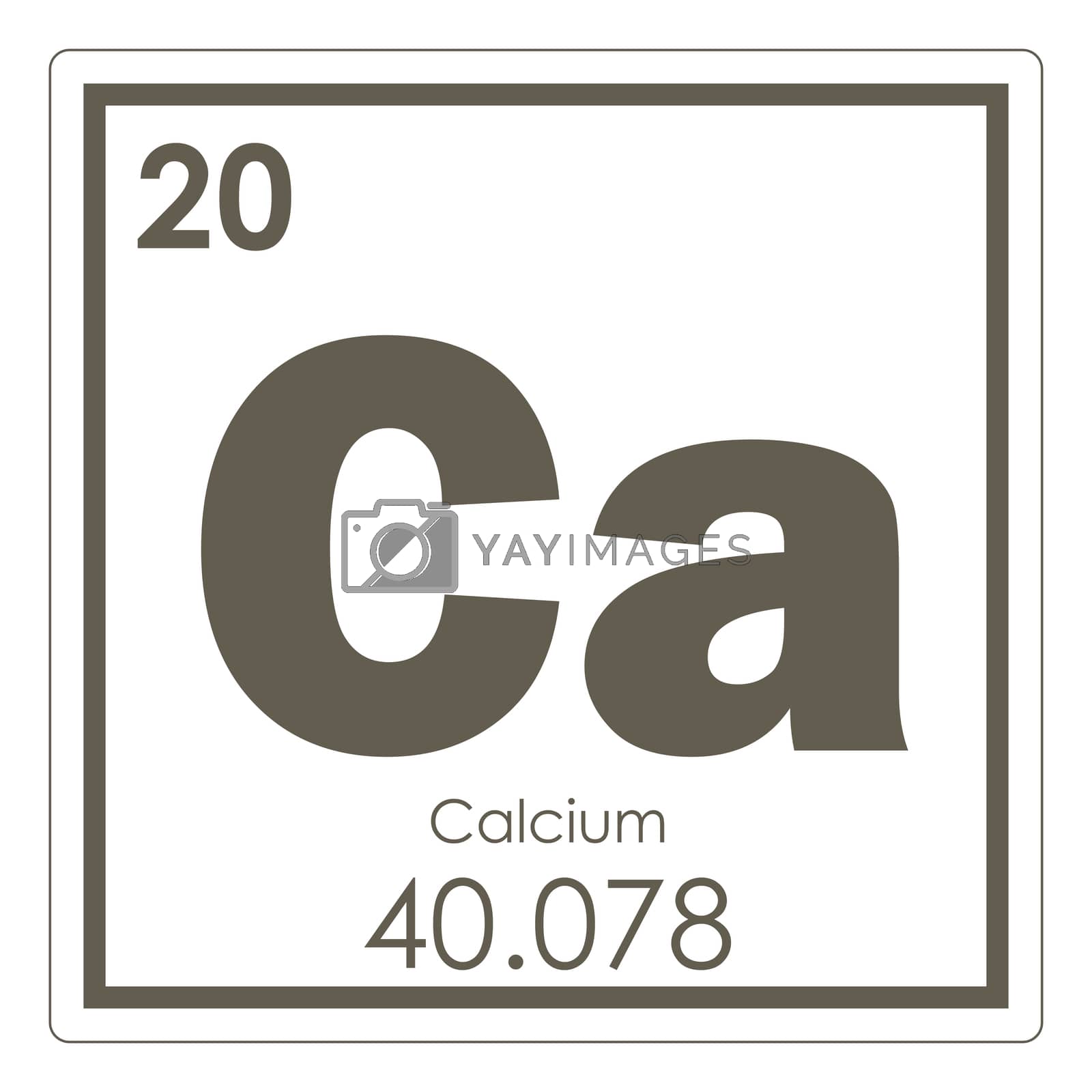 Royalty free image of Calcium chemical element by tony4urban