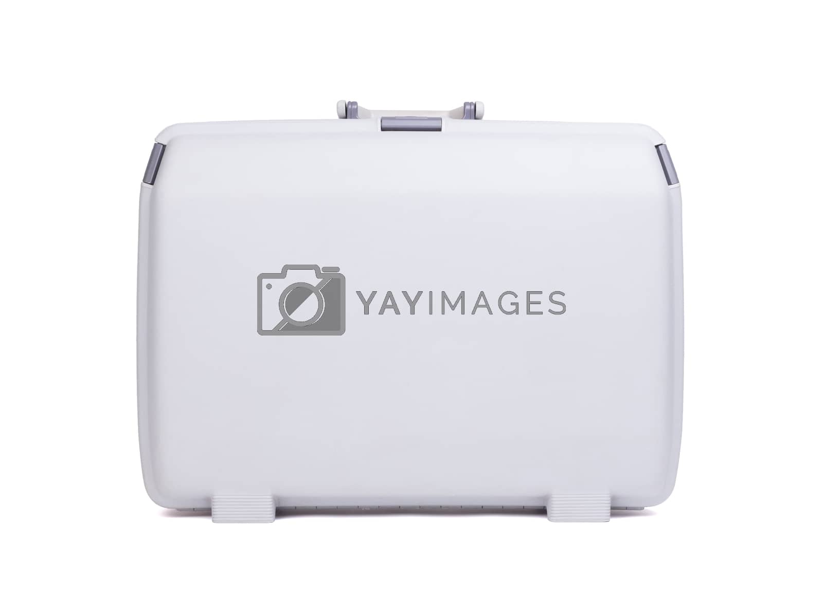 Royalty free image of Grey suitcase isolated by michaklootwijk