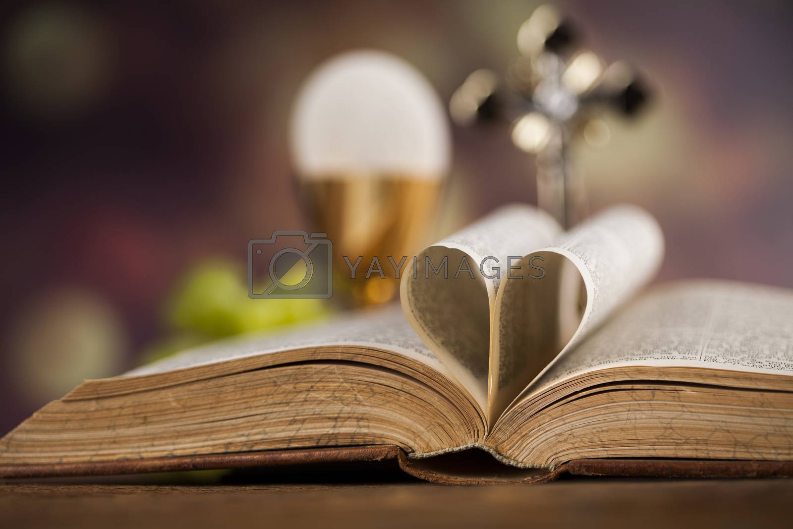 Royalty free image of I Love religion for christianity background by JanPietruszka