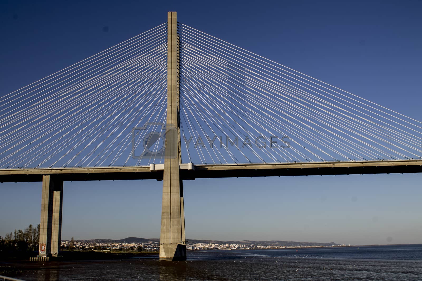 Royalty free image of bridge Vasco da Gama lisbon by lovecomunication