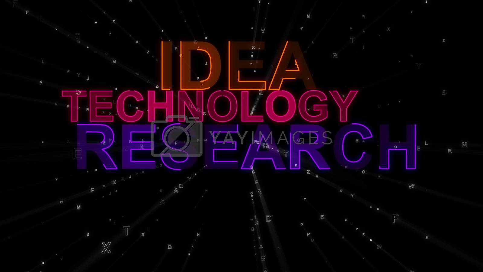 Royalty free image of Idea, Research, Technology as Concept Words by klss