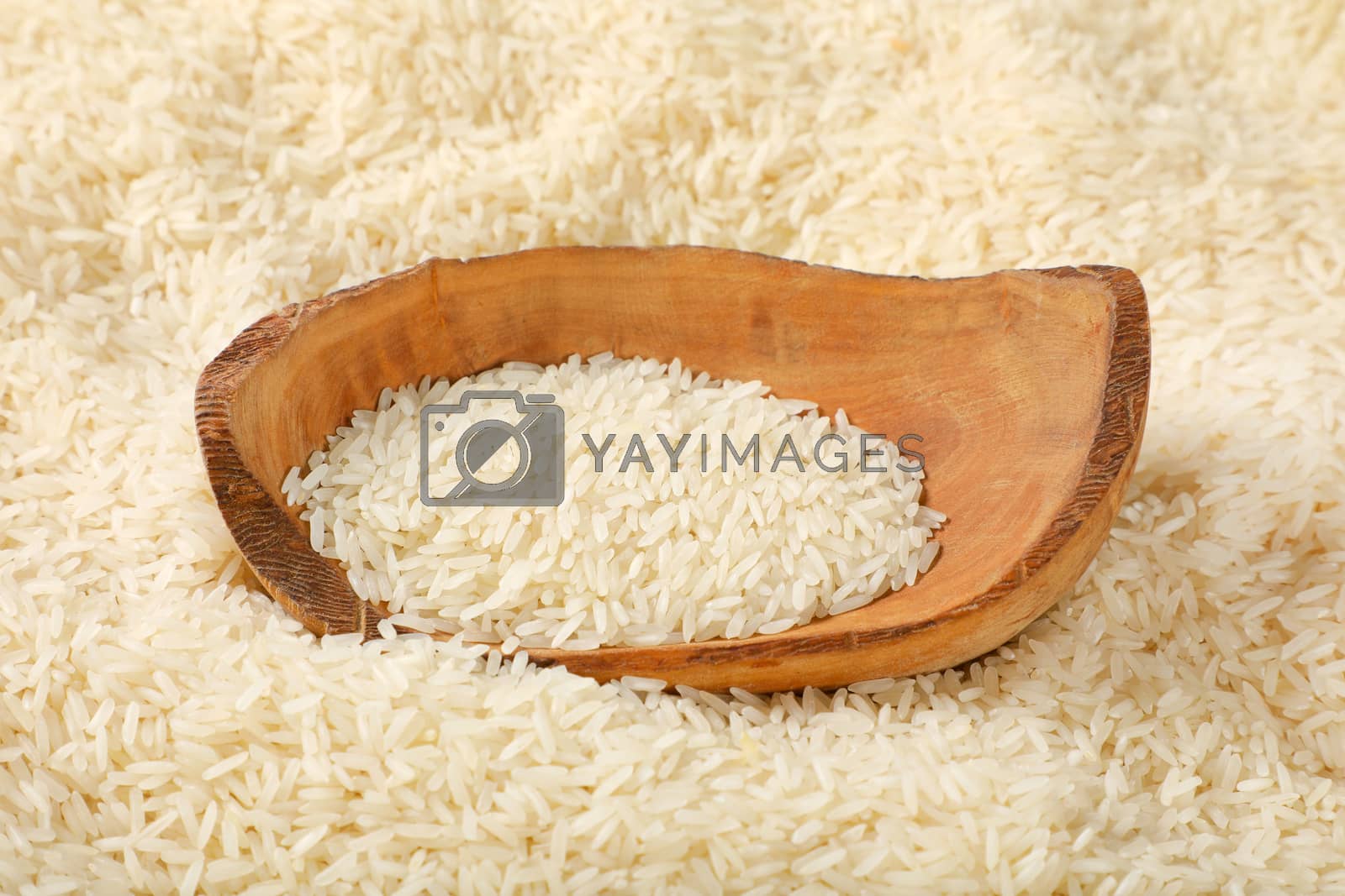 Royalty free image of white long grained rice by Digifoodstock